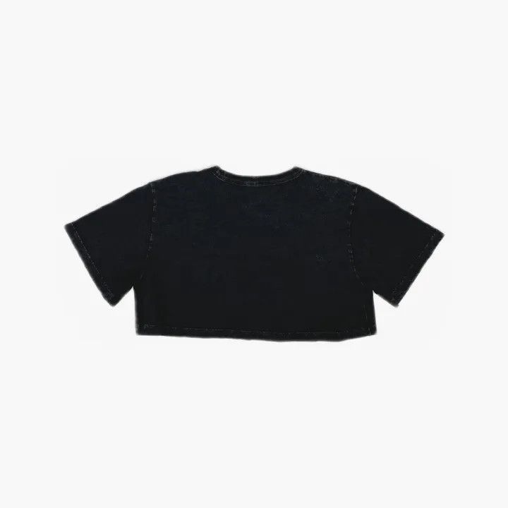 Alexander Wang Alexander Wang SS22 Cropped Gray Logo T-Shirt - Size S / US 4 / IT 40 - 3 Thumbnail