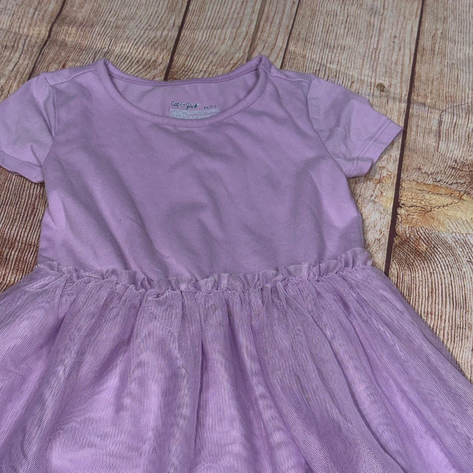 Other Cat & Jack Girls' Lavender Tulle Dress XS (4/5) Size XS / US 0-2 / IT 36-38 - 2 Thumbnail