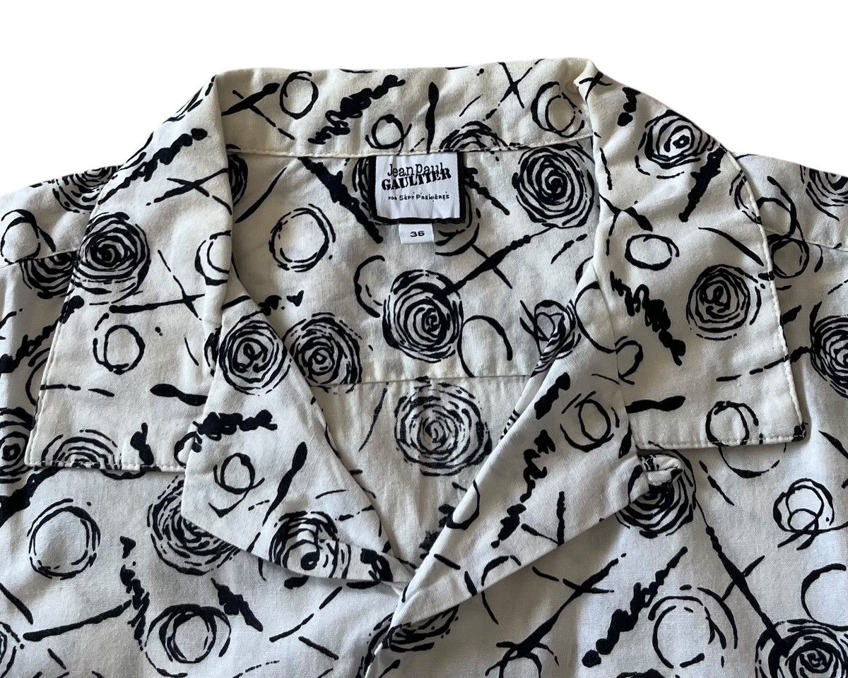 Jean Paul Gaultier TAX FREE 🇺🇸 jpg for sept premieres printed boxy camp shirt Size US M / EU 48-50 / 2 - 5 Thumbnail