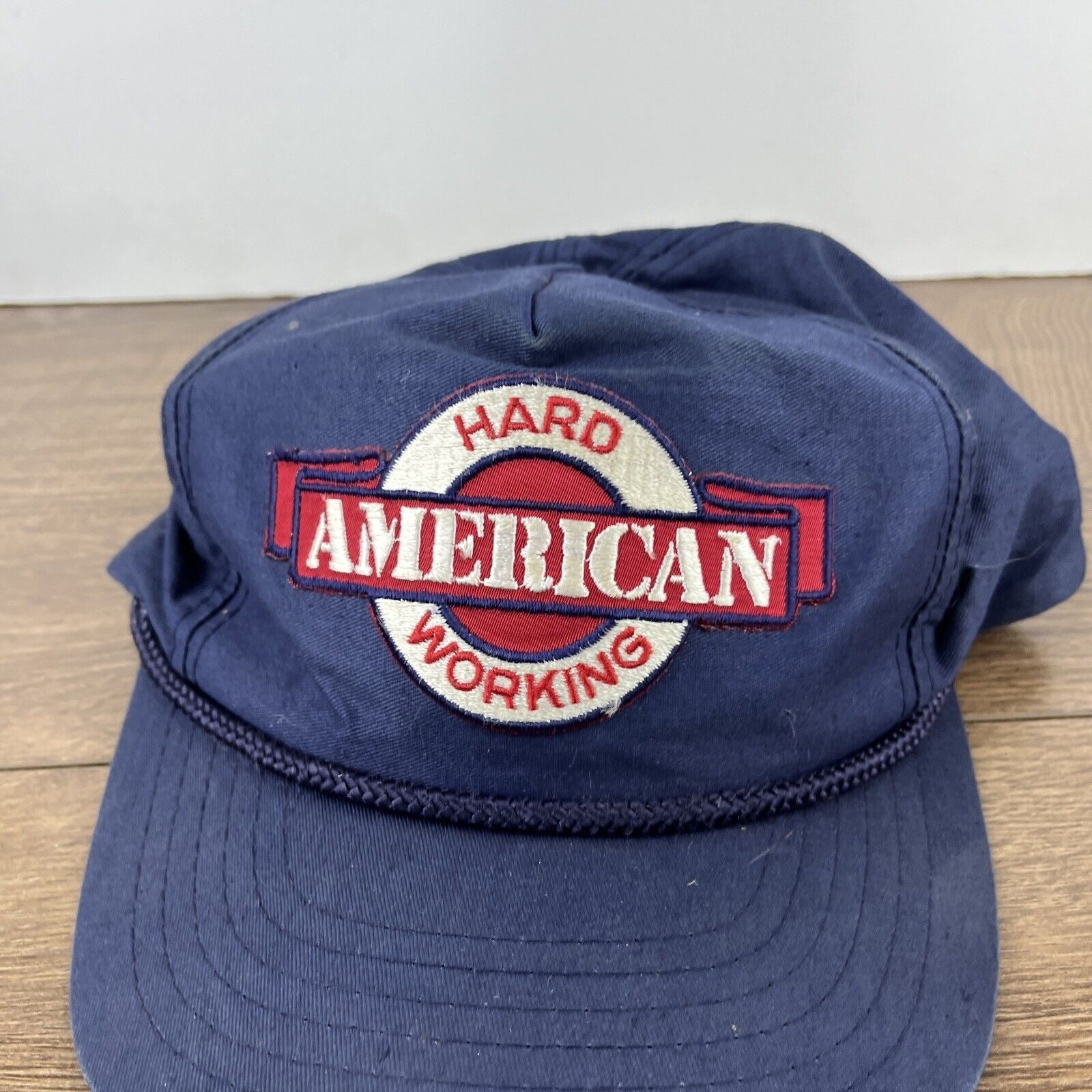 Other Hard Working American Hat Blue Hat Adjustable Adult Size Hat Size ONE SIZE - 6 Thumbnail