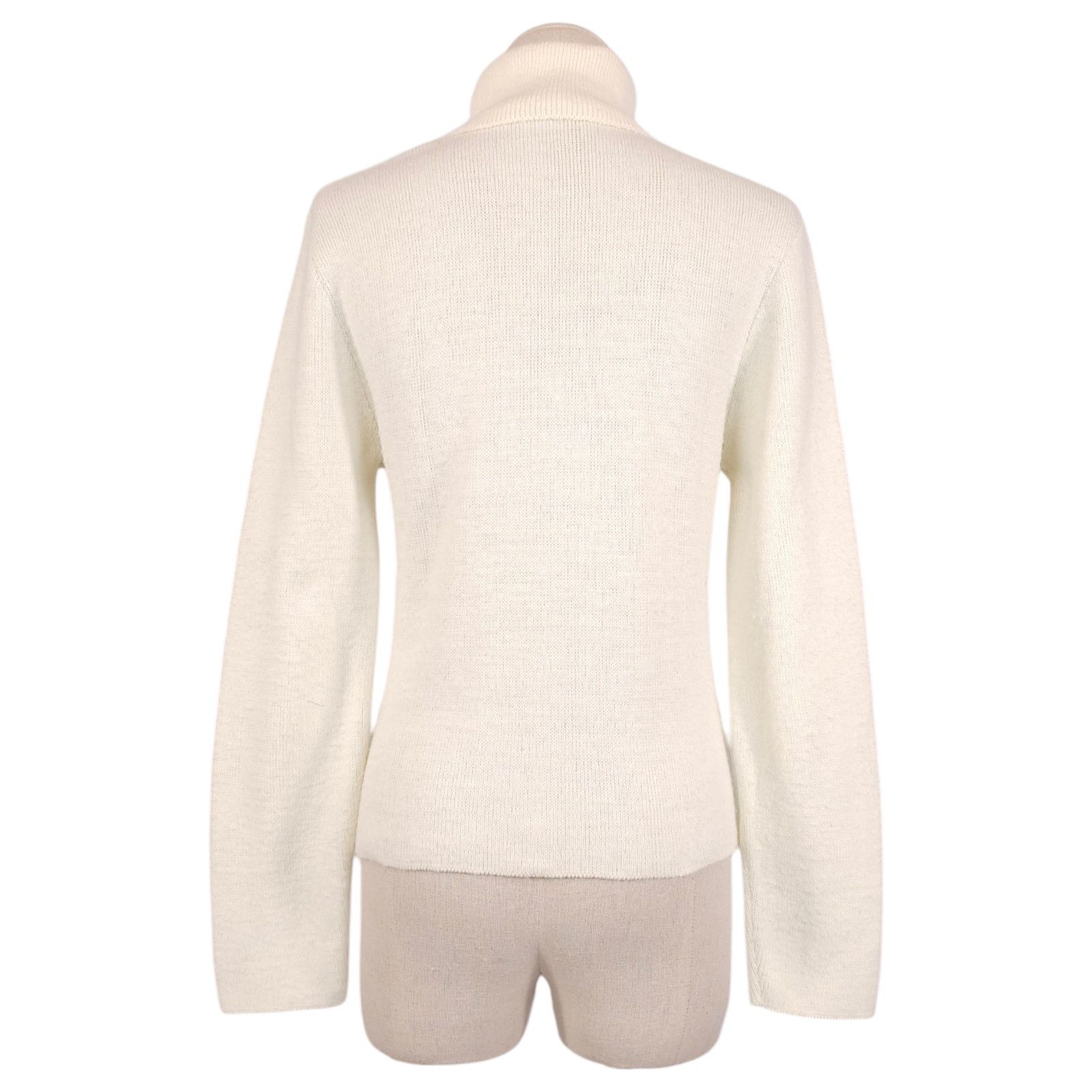 Other Vintage Girlfriends LA Glitter Snowflake Turtleneck Sweater Size S / US 4 / IT 40 - 3 Thumbnail