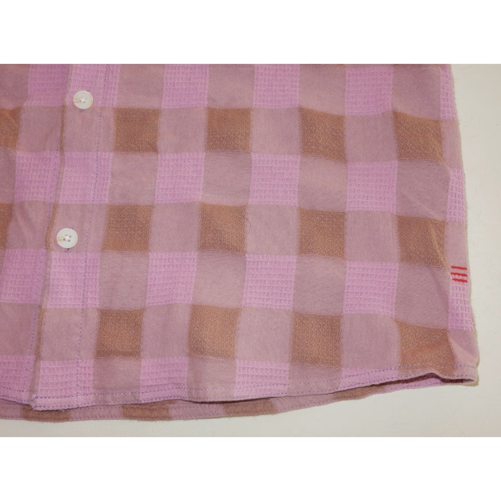 Urban Outfitters VINTAGE Urban Outfitters BDG Men's Plaid Button-Up Shirt Size L Pink Cotton Long Sleeve Size US L / EU 52-54 / 3 - 2 Thumbnail