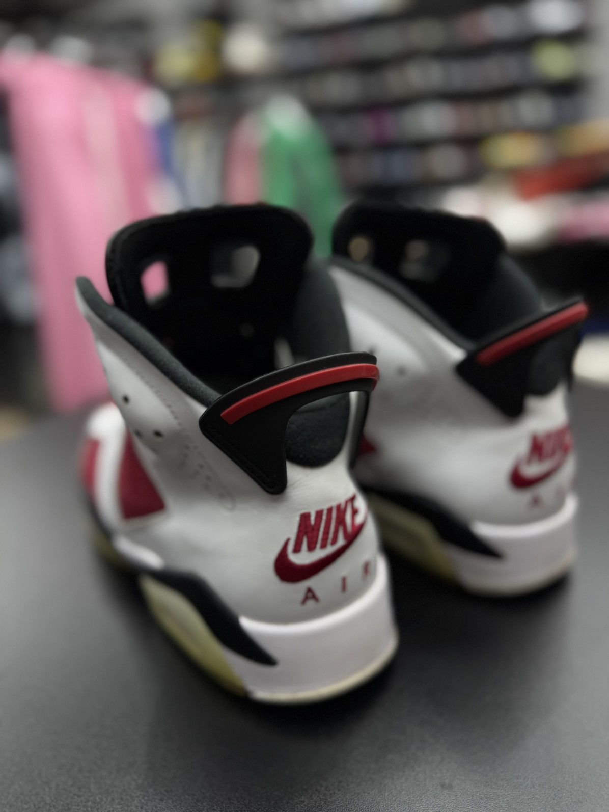 Jordan Brand × Nike Jordan 6 Carmine Size 9.5 Red White Pre Owned 🧼 Size US 9.5 / EU 42-43 - 8 Thumbnail