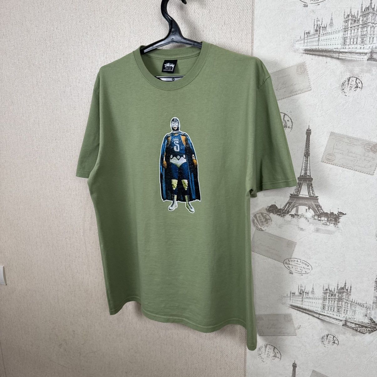 Stussy Stussy T shirt Luchador Wrestler Green Streetwear L Skate Size US L / EU 52-54 / 3 - 6 Thumbnail