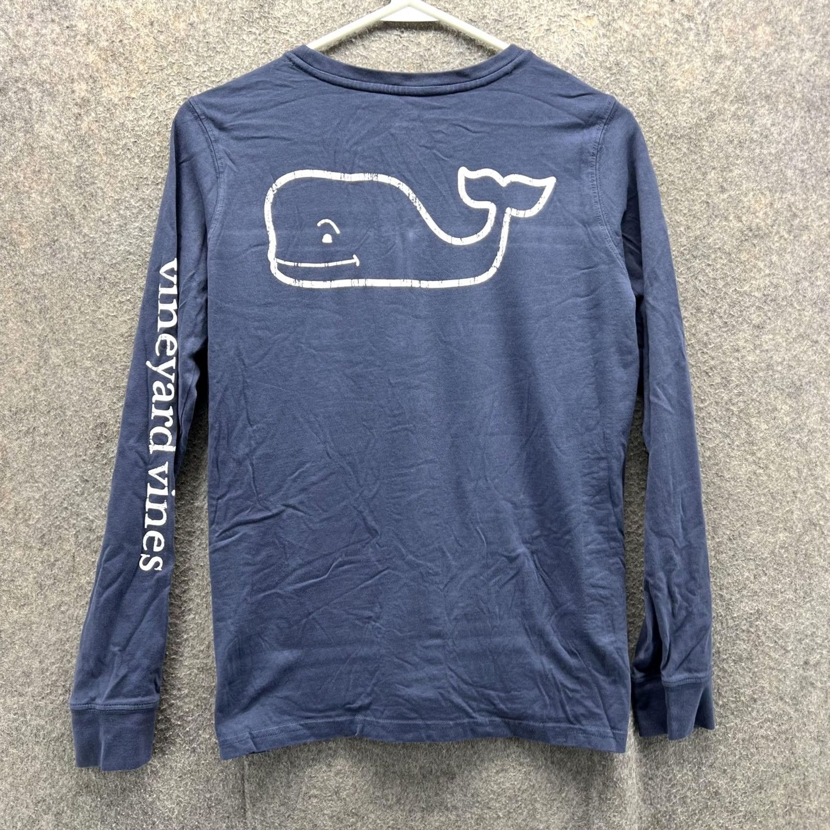 Vineyard Vines Vineyard Vines Shirt Mens XS Blue Long Sleeve Pocket Whale Logo Graphic Preppy Size US XS / EU 42 / 0 - 4 Thumbnail
