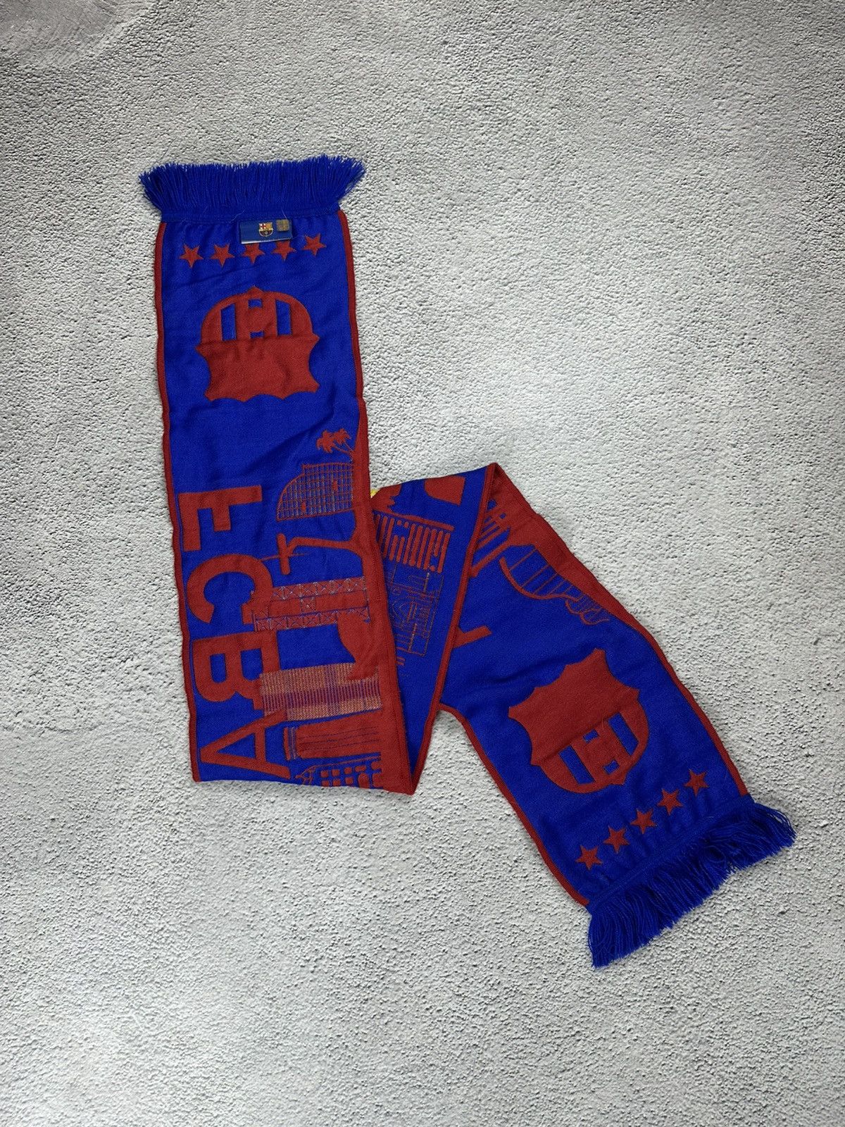 Other Vintage FC Barcelona Scarves Soccer Jersey Football Blockcor Size ONE SIZE - 6 Thumbnail