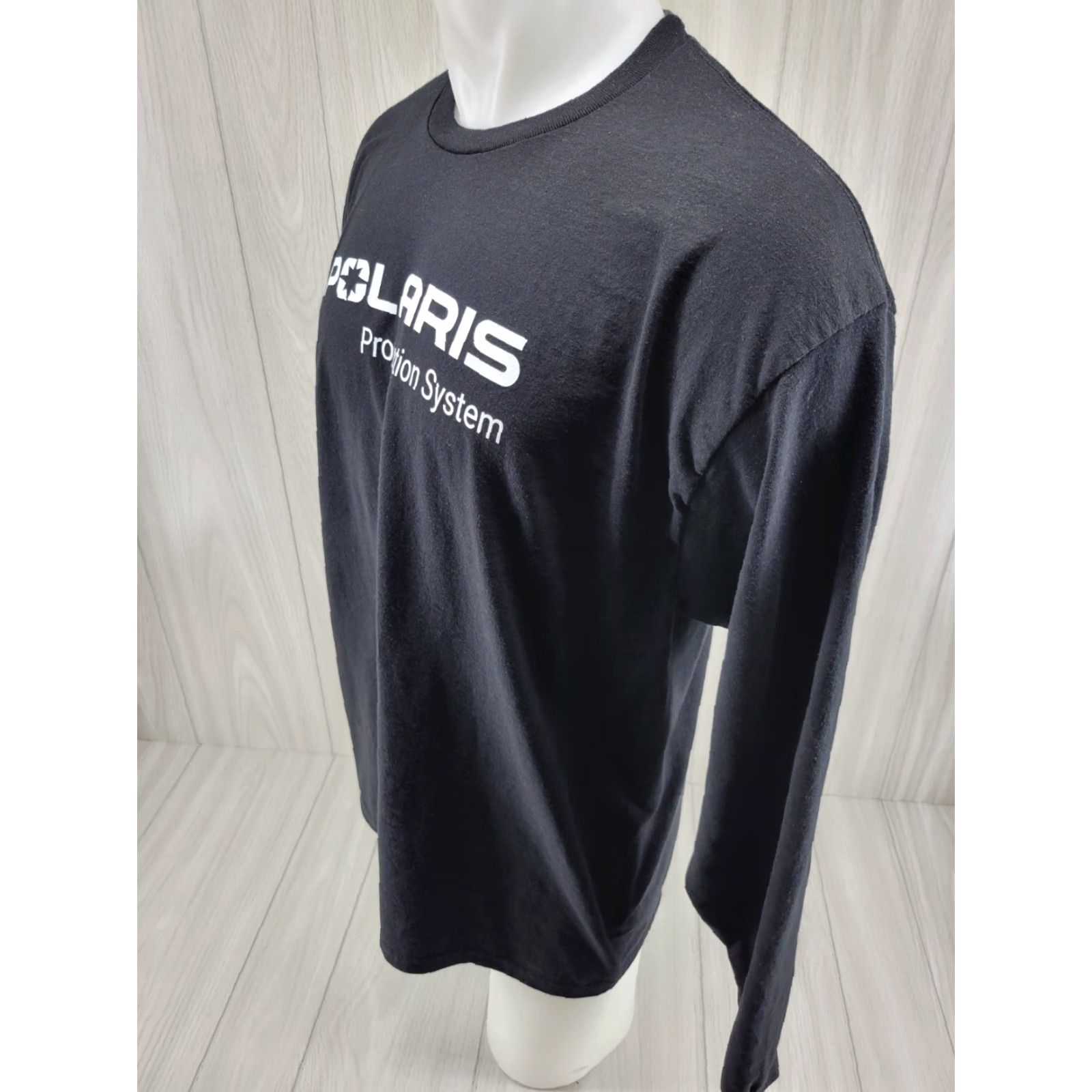 Gildan Gildan Polaris Production Systems Graphic Black Long Sleeve XL Mens T-Shirt Size US XL / EU 56 / 4 - 4 Thumbnail