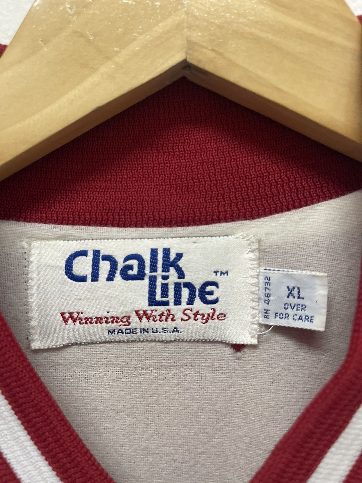 Vintage Vintage INDIANA HOOSIER SATIN VARSITY Chalk Line Size US XL / EU 56 / 4 - 5 Thumbnail