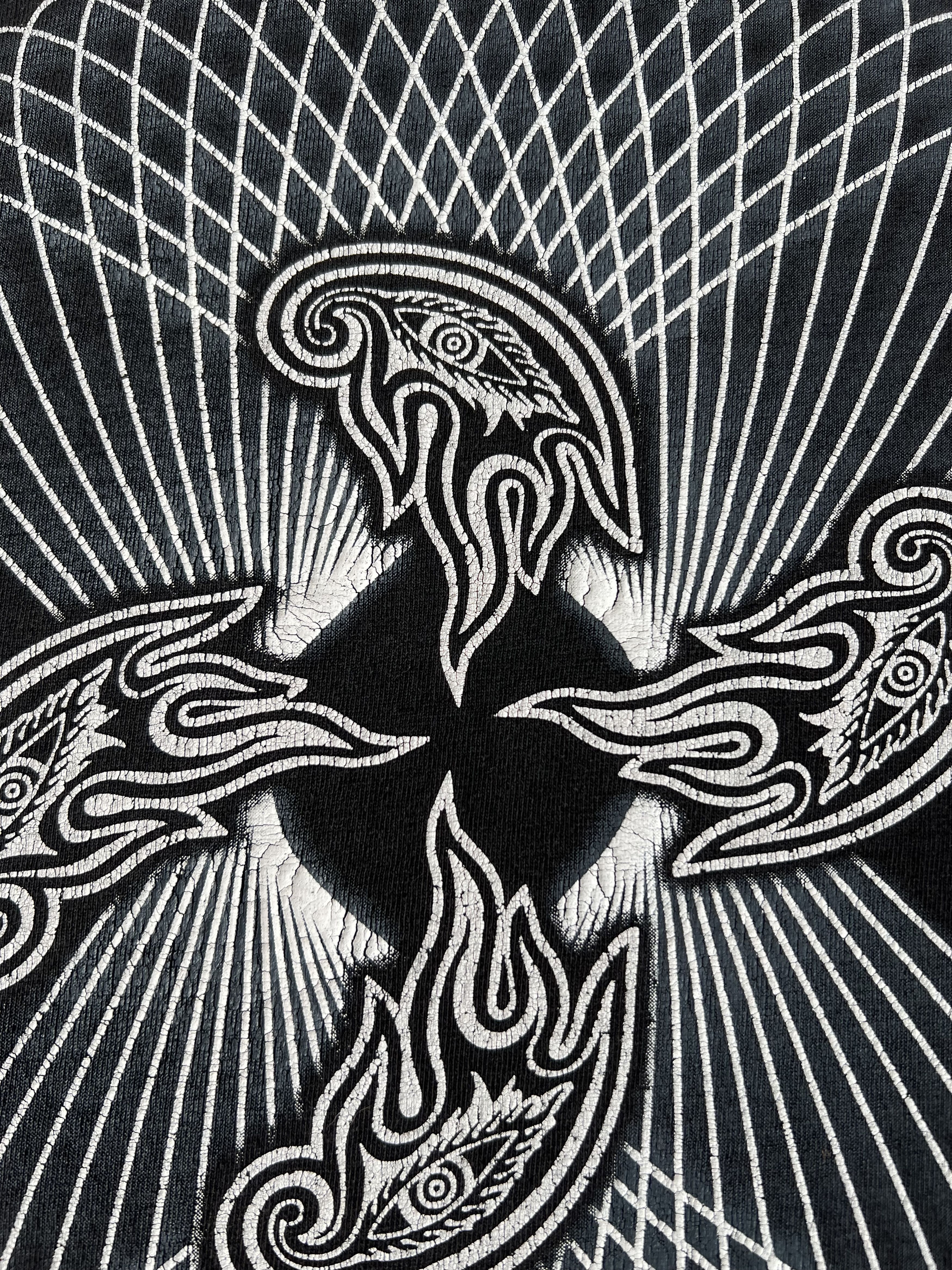 Band Tees Vintage 2004 Tool Rock Band Hypnosis Flame Black T-shirt Size US S / EU 44-46 / 1 - 15 Thumbnail