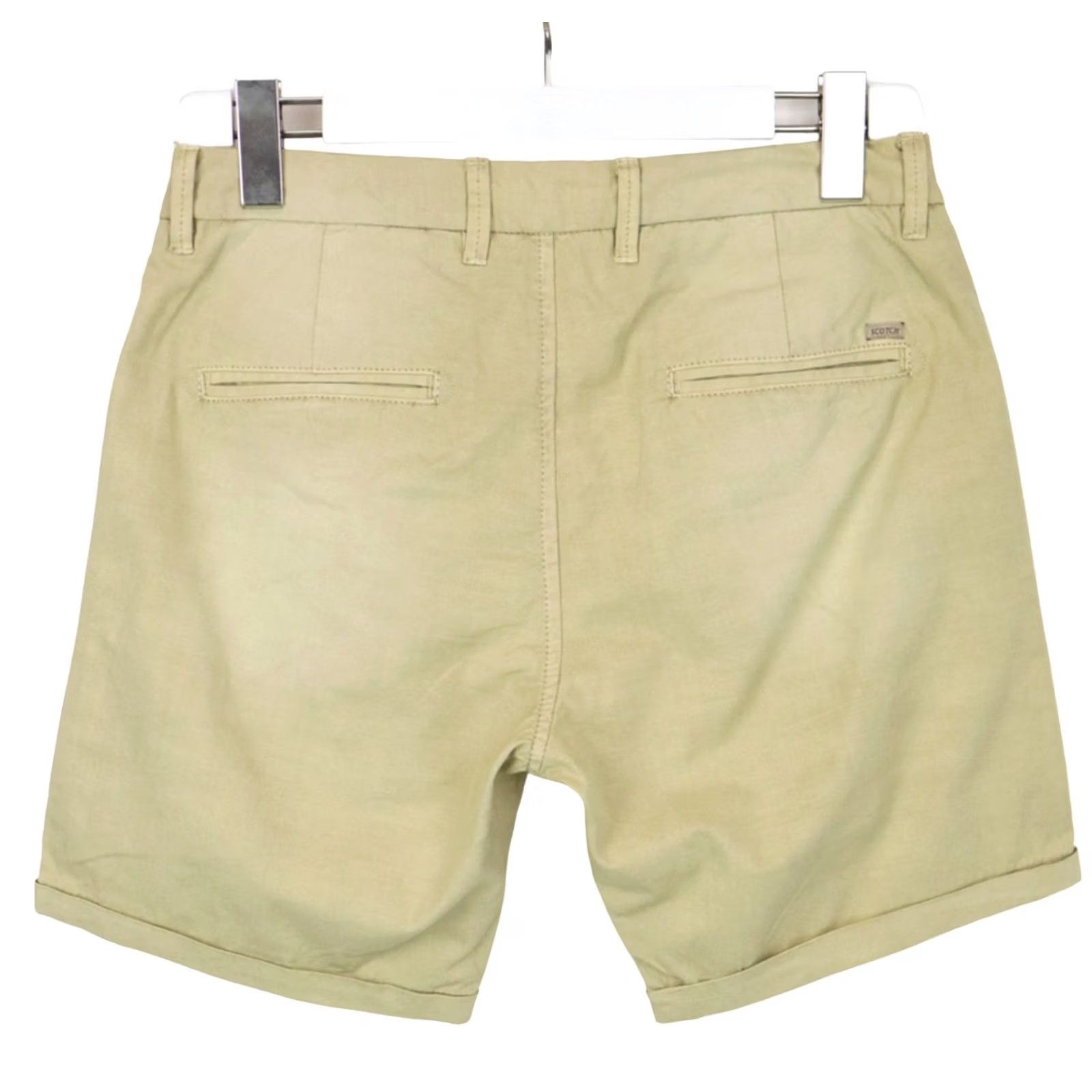 Scotch & Soda SCOTCH & SODA Shorts Men W28 Beige Chino Fade Turn Up Beige Casual Summer Size US 28 / EU 44 - 2 Thumbnail