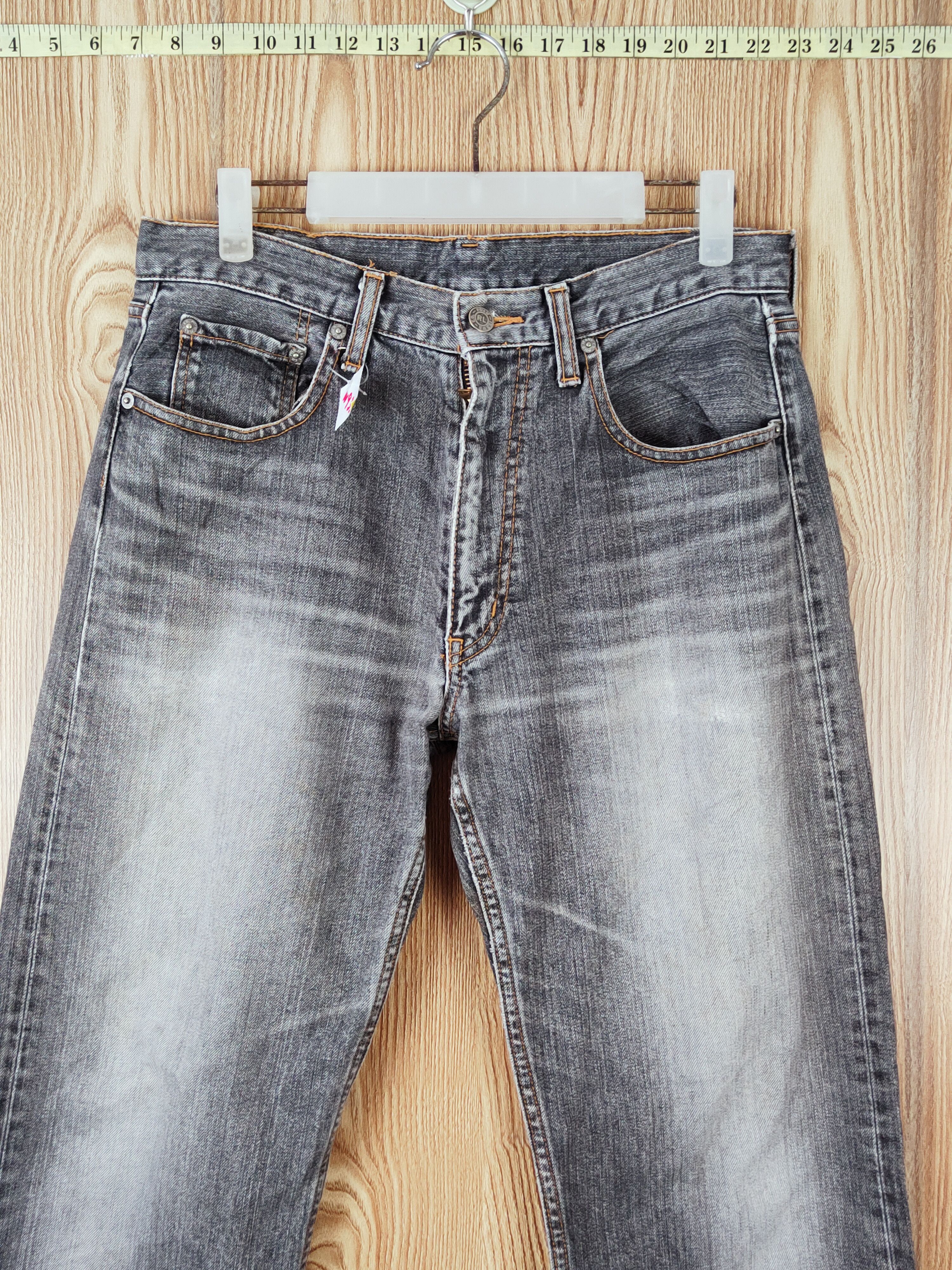 Polo Ralph Lauren R.Lauren Black Faded Distressed Ripped Jeans #W935 Size US 31 - 2 Thumbnail