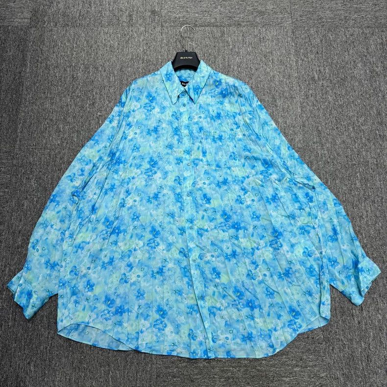 Balenciaga Balenciaga Floral Long Sleeve Shirt Size US L / EU 52-54 / 3 - 1 Thumbnail
