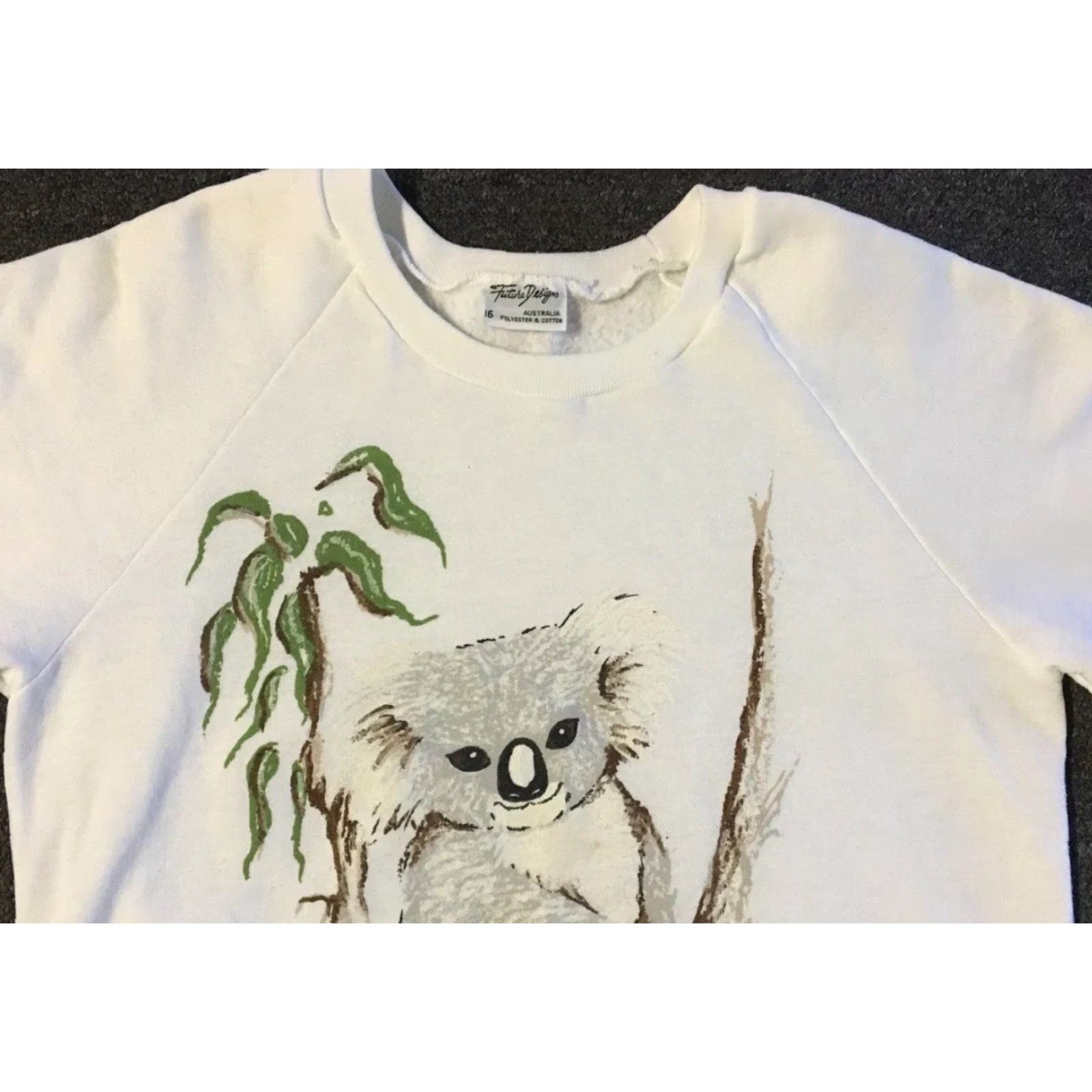 Vintage VINTAGE Wildlife Australia Koala Hoodie XS Sweatshirt White Men XS Grunge 80s 90s Animals Art Nature Australian Aztec Surf Retro Pullover Distressed Size US XS / EU 42 / 0 - 6 Thumbnail