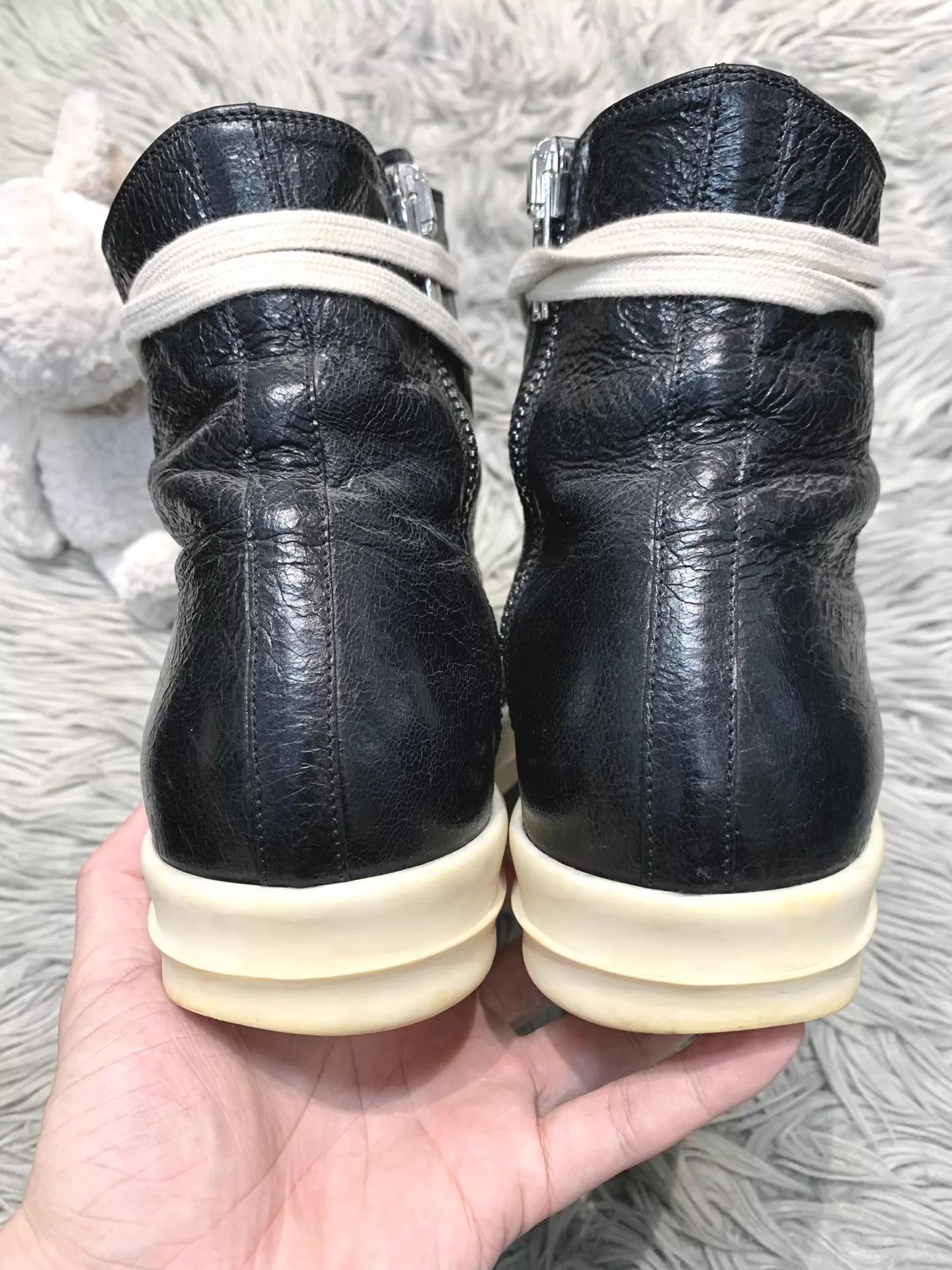 Rick Owens Rick Owens 17ss Mainline Distressed Wrinkled Leath HT Men's Size US 6.5 / EU 39-40 - 7 Thumbnail