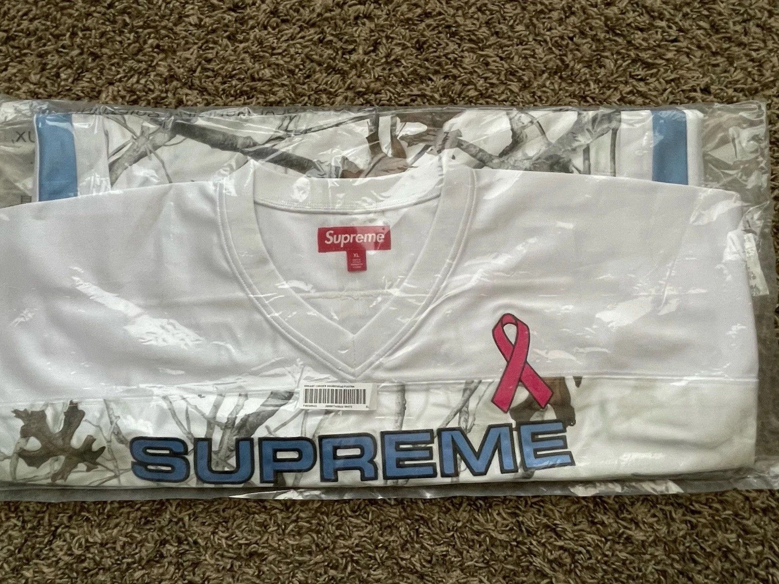 Supreme Breast Cancer Awareness Football Jersey Size XLarge