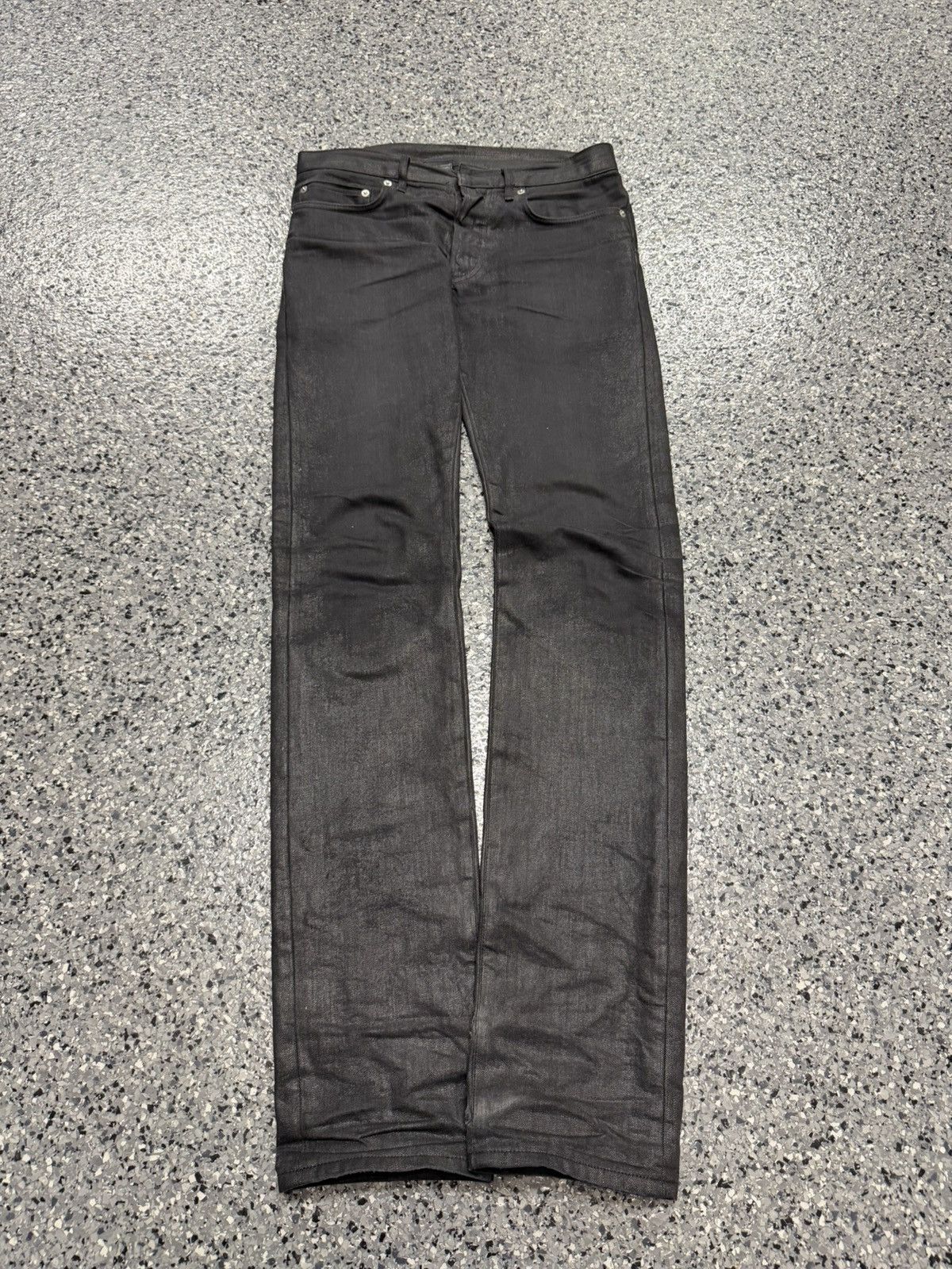 Dior × Hedi Slimane Dior Homme AW07 'Navigate' Waxed Denim Jeans