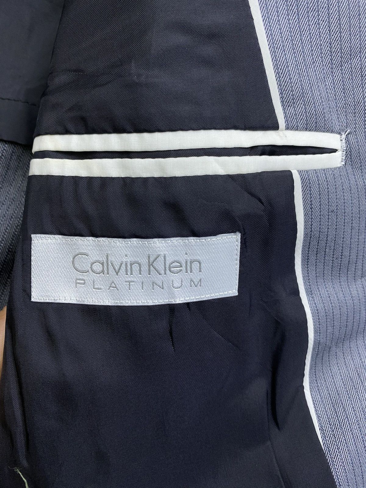 Calvin Klein × Japanese Brand × Vintage Vintage Calvin Klein Platinum Double Button Blazer Jacket Size US M / EU 48-50 / 2 - 9 Thumbnail