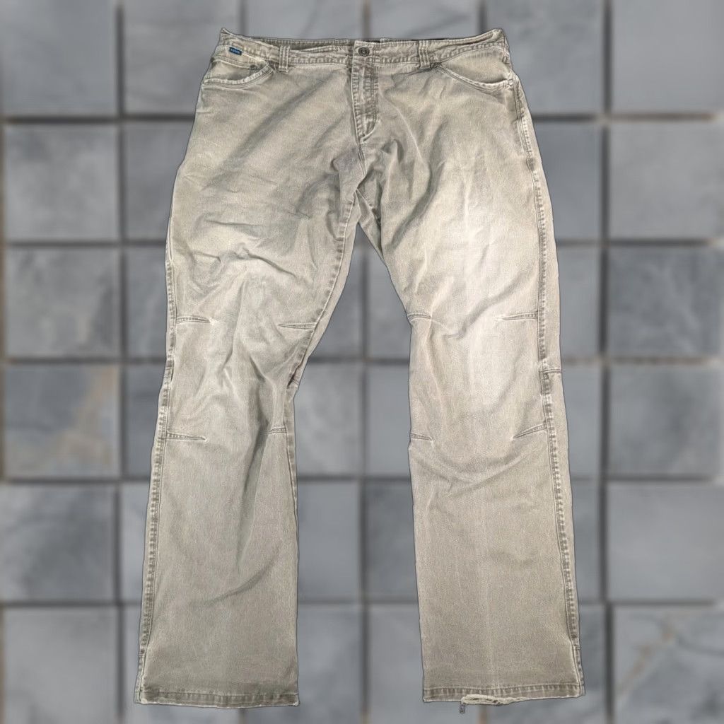 Vintage VINTAGE KUHL RYDR PANTS Men's 42x36 Tan Hiking Work Heavy Duty Chino 5-Pocket Regular Wide-Leg 42 in Inseam Mens Size US 42 / EU 58 - 1 Thumbnail