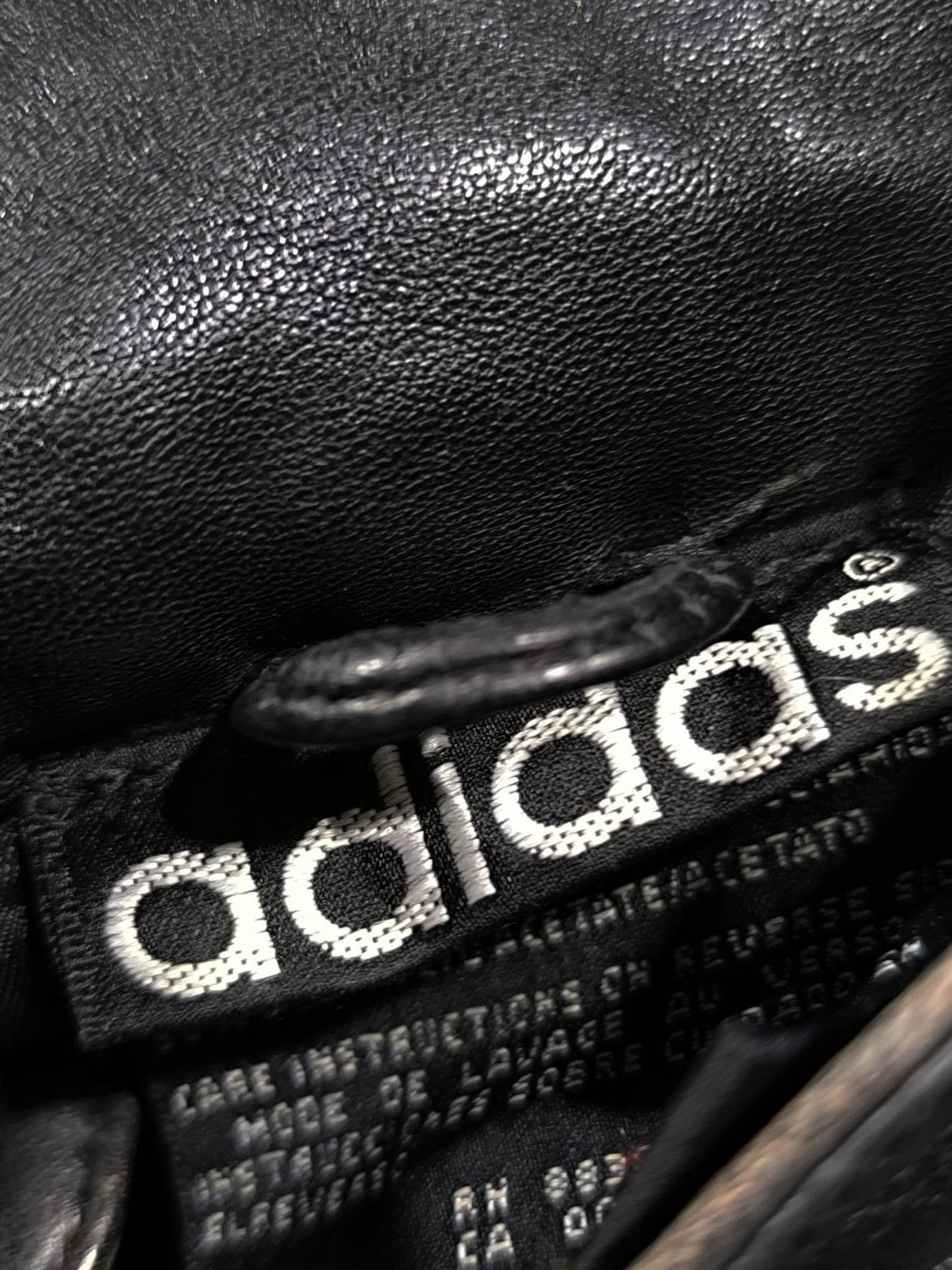 Adidas vintage Adidas three-stripe leather crop bomber jacket Size M / US 6-8 / IT 42-44 - 8 Thumbnail