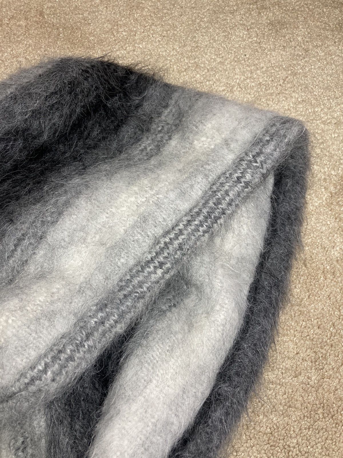 Celine × Hedi Slimane AW21 Celine Alpaca Wool Baja Hoodie 2021 Teen Knight Poem 20 Size US M / EU 48-50 / 2 - 4 Thumbnail