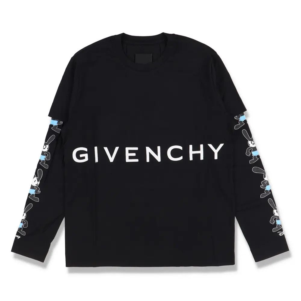 o1loc1c0824 Double Layer T-Shirt in Black