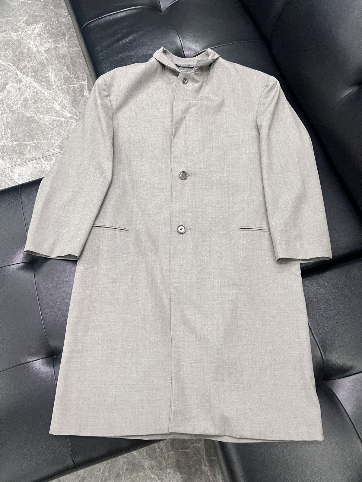 Lemaire Lemaire Structured Shoulder Wool Coat Size 42L - 2 Thumbnail