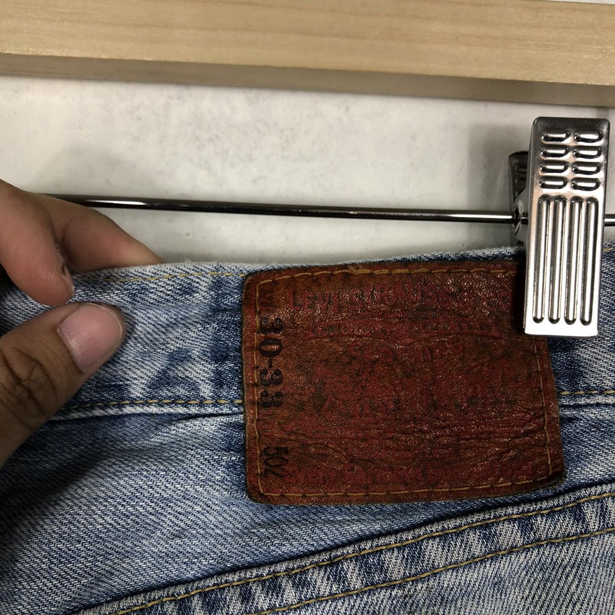 Levi's Made & Crafted 🔥RARE DISTRESSED DENIM JEAN SELVEDGES LEVI’S LEATHER PATCH Size US 29 - 13 Thumbnail