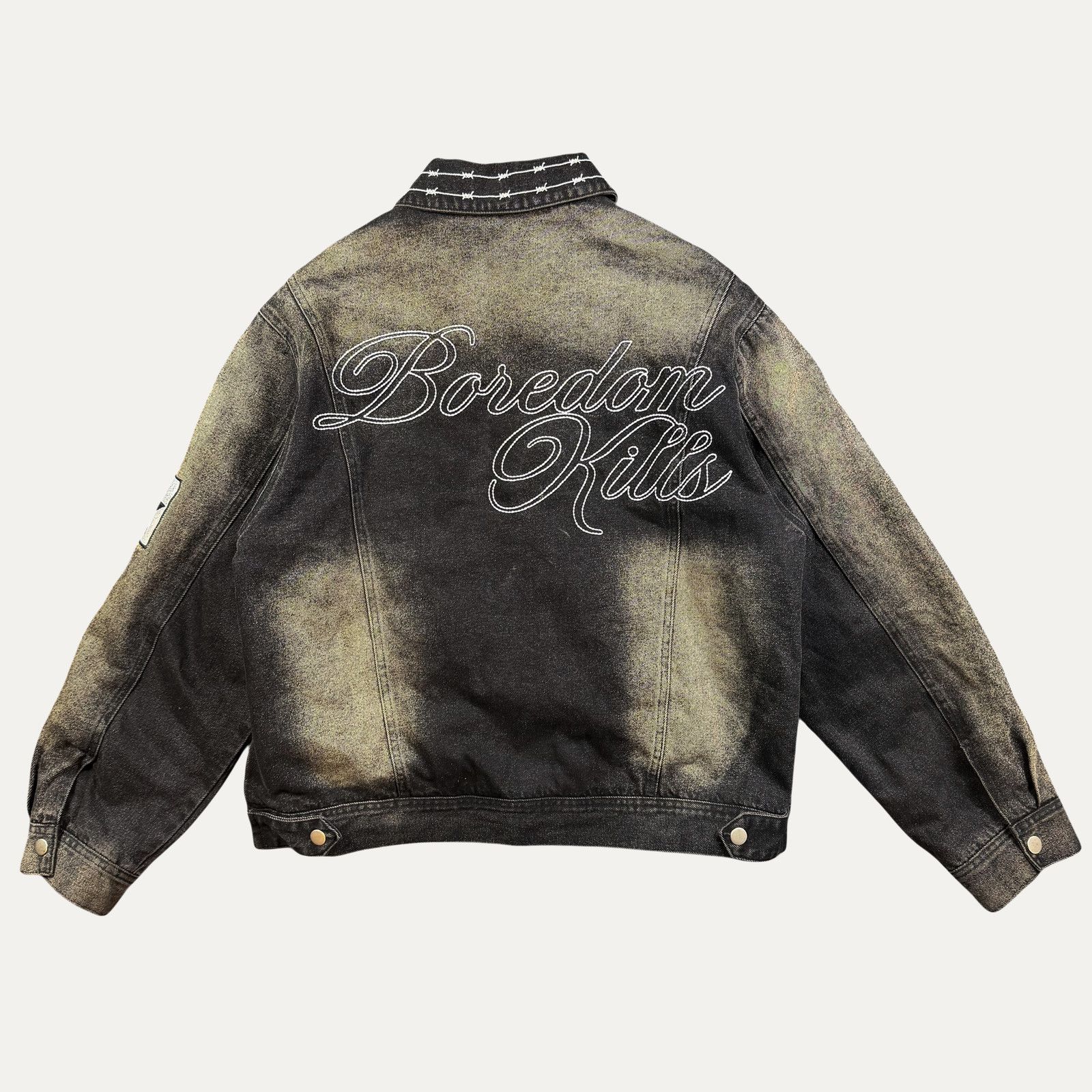 Other Boredom Kills Jean Jacket Size M / US 6-8 / IT 42-44 - 2 Thumbnail