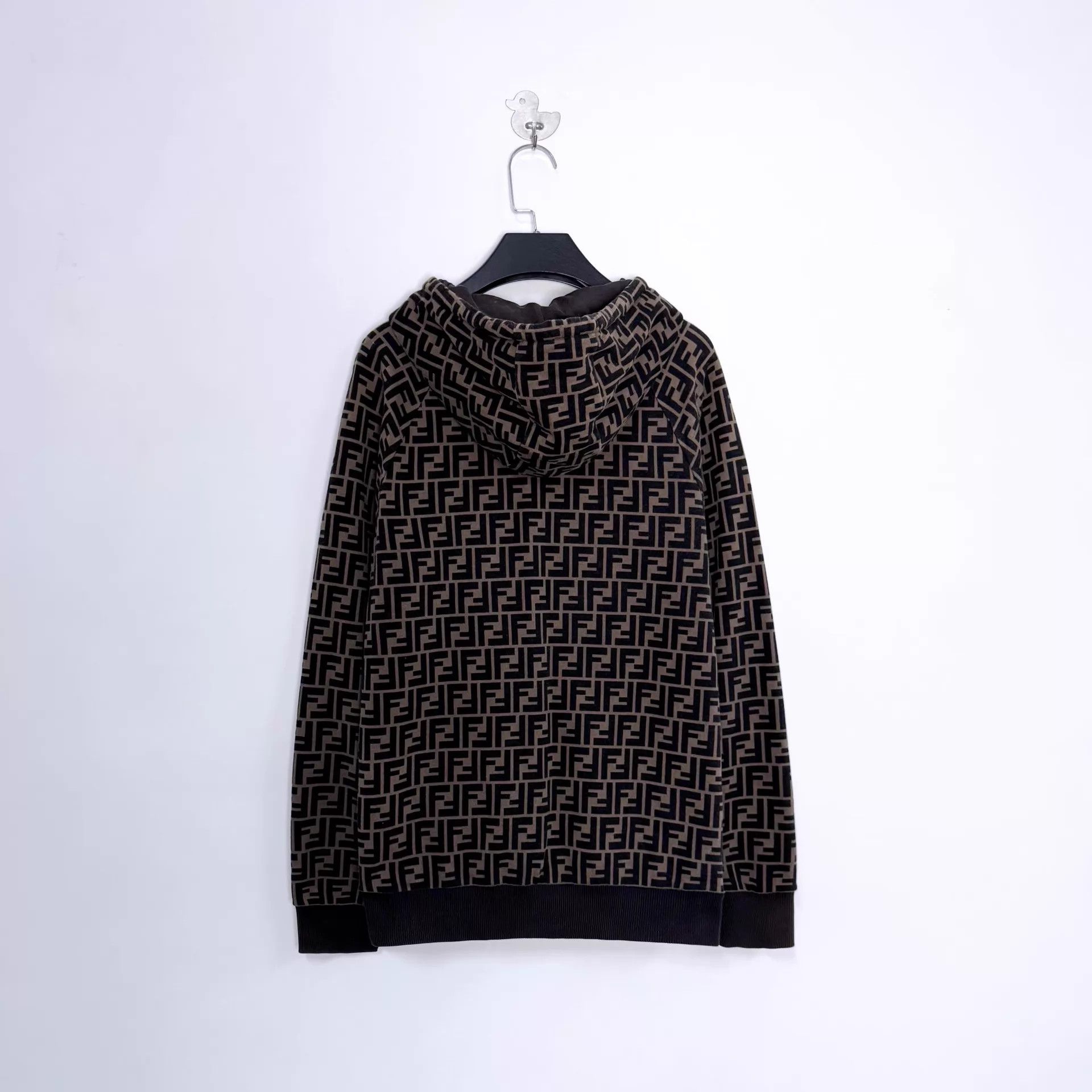 Fendi Fendi FF Monogram All Over Print Hoodie M Unisex Size US M / EU 48-50 / 2 - 2 Thumbnail