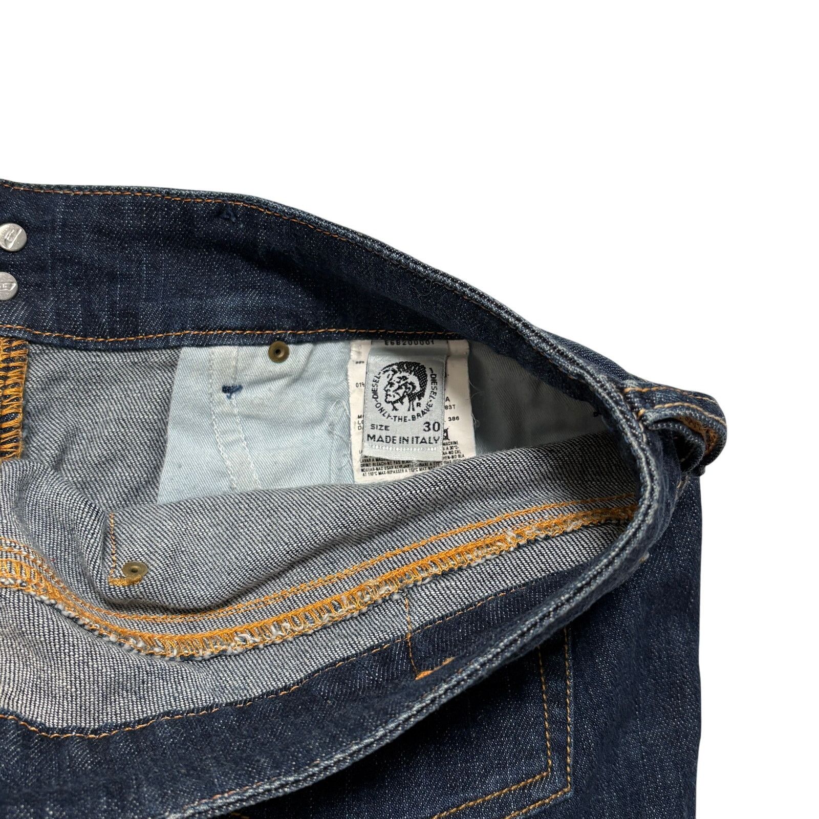 Diesel VTG Y2K 00s Diesel Blue Ronhar Low Rise Flared Denim Jeans Size 30" / US 8 / IT 44 - 6 Thumbnail