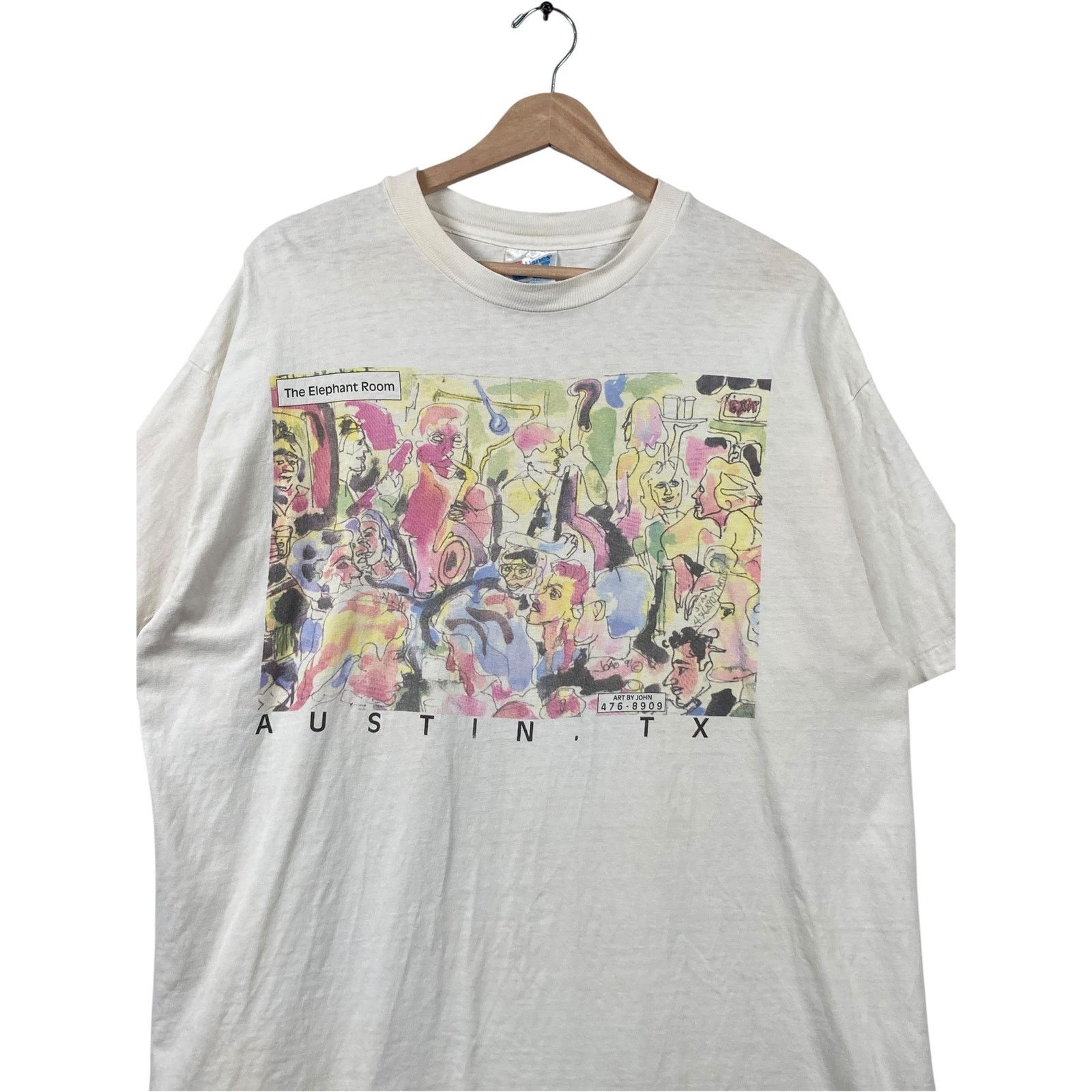 Hanes Vintage Hanes Graphic Tee The Elephant Room Crewneck T-Shirt Size US XL / EU 56 / 4 - 2 Thumbnail