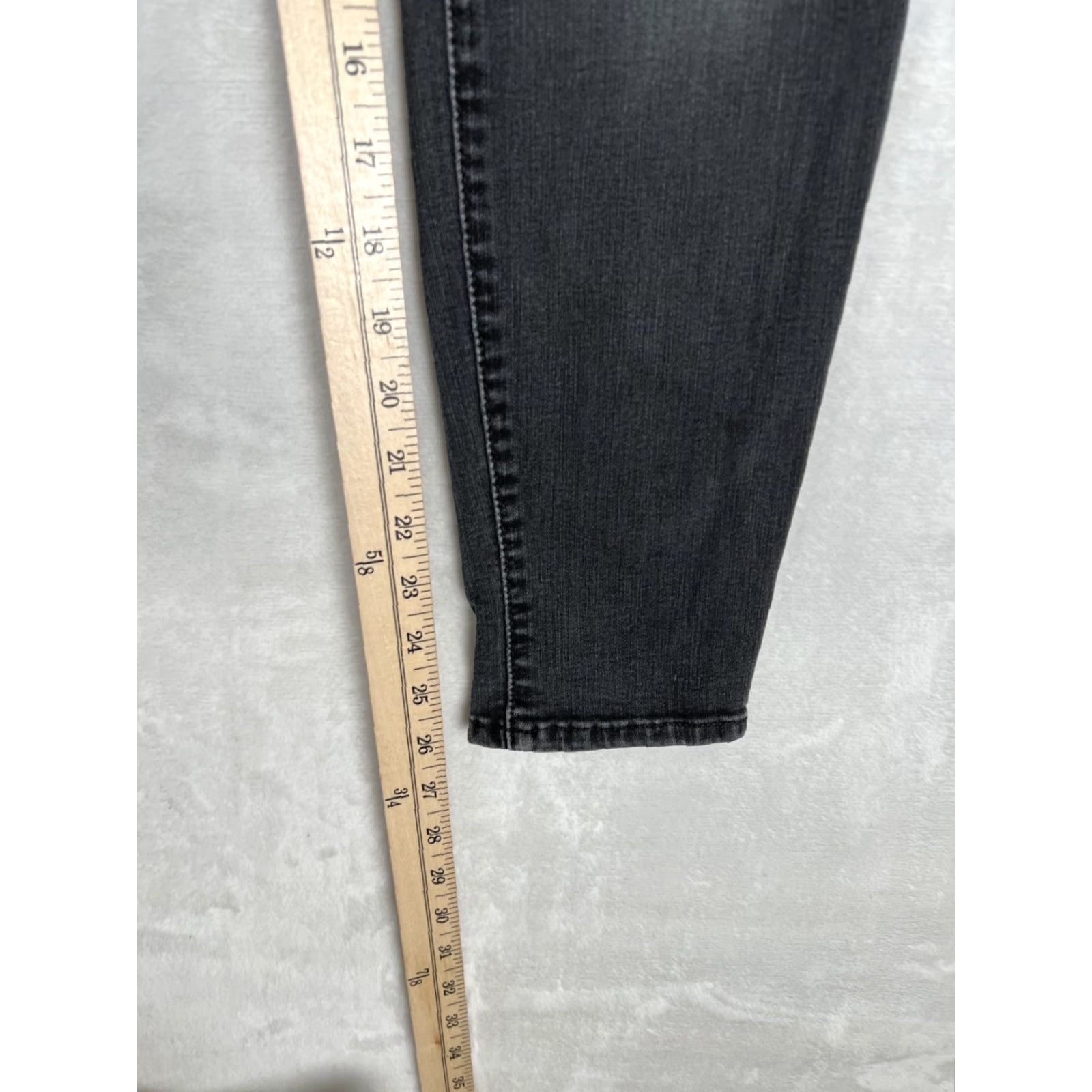 Lucky Brand Lucky Brand Jeans Womens 4/27 Black Ava Mid Rise Skinny Ankle Stretch Denim Size 27" / US 4 / IT 40 - 2 Thumbnail