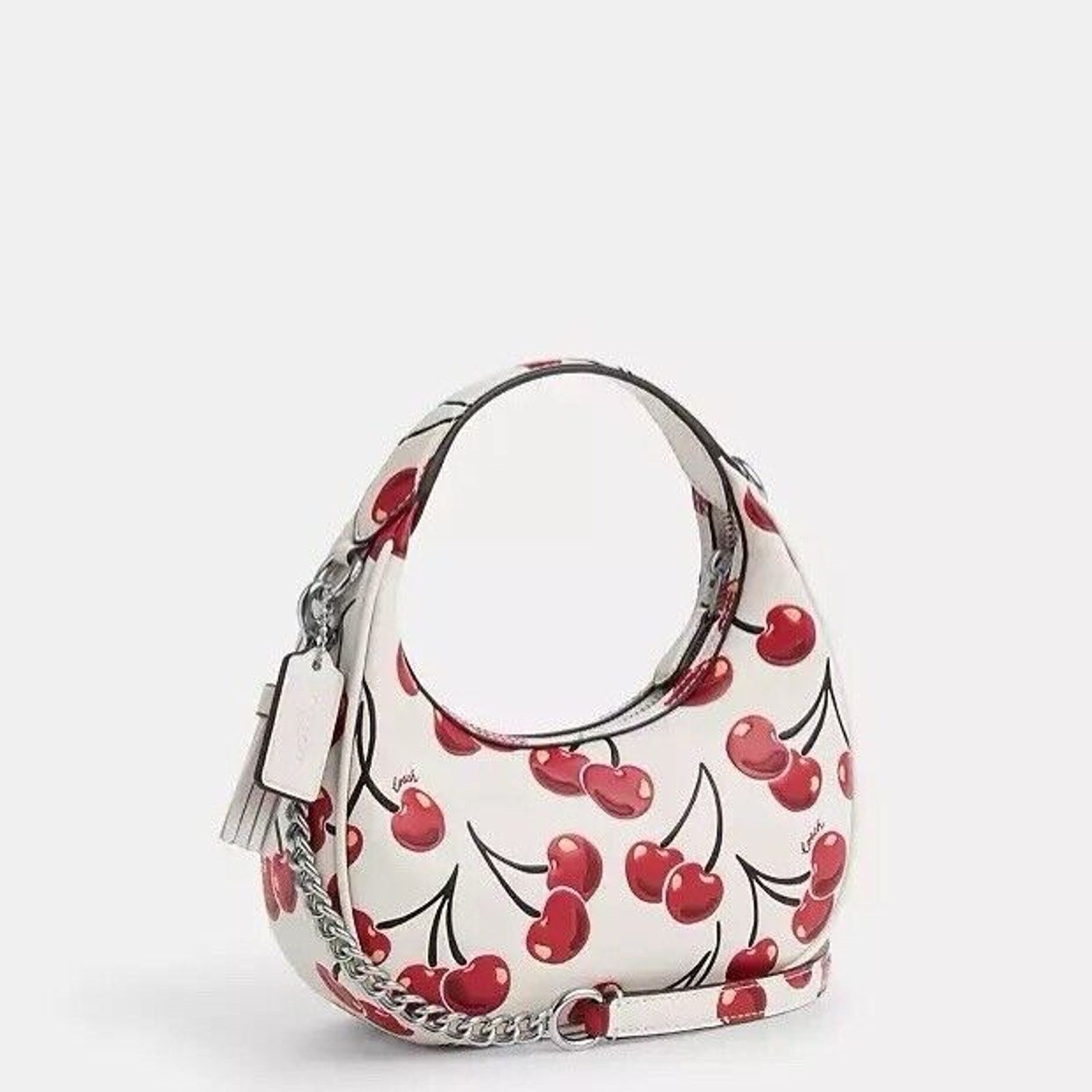 Coach NWT Coach Carmen Mini Chalk Cherry Crossbody Hobo CY711 Size ONE SIZE - 6 Thumbnail