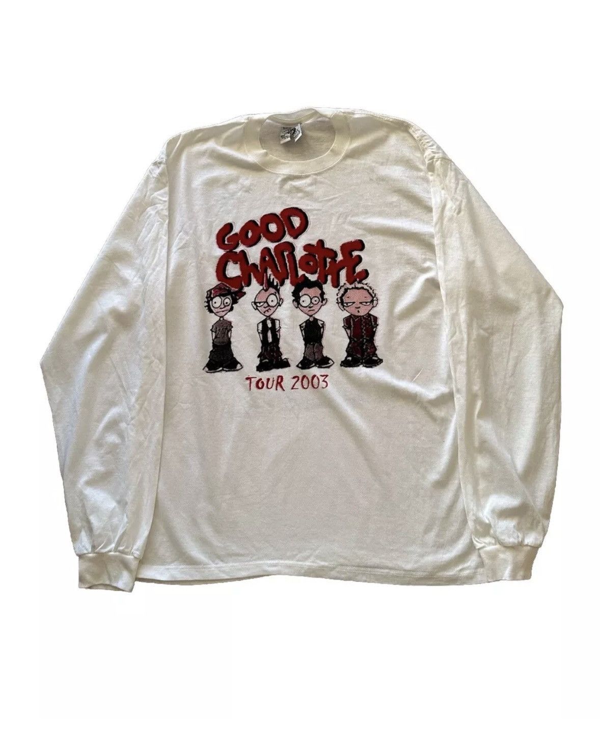 Band Tees × Vintage Vintage Good Charlotte Y2K L/S North American Tour 2003 Tee Size US L / EU 52-54 / 3 - 1 Thumbnail