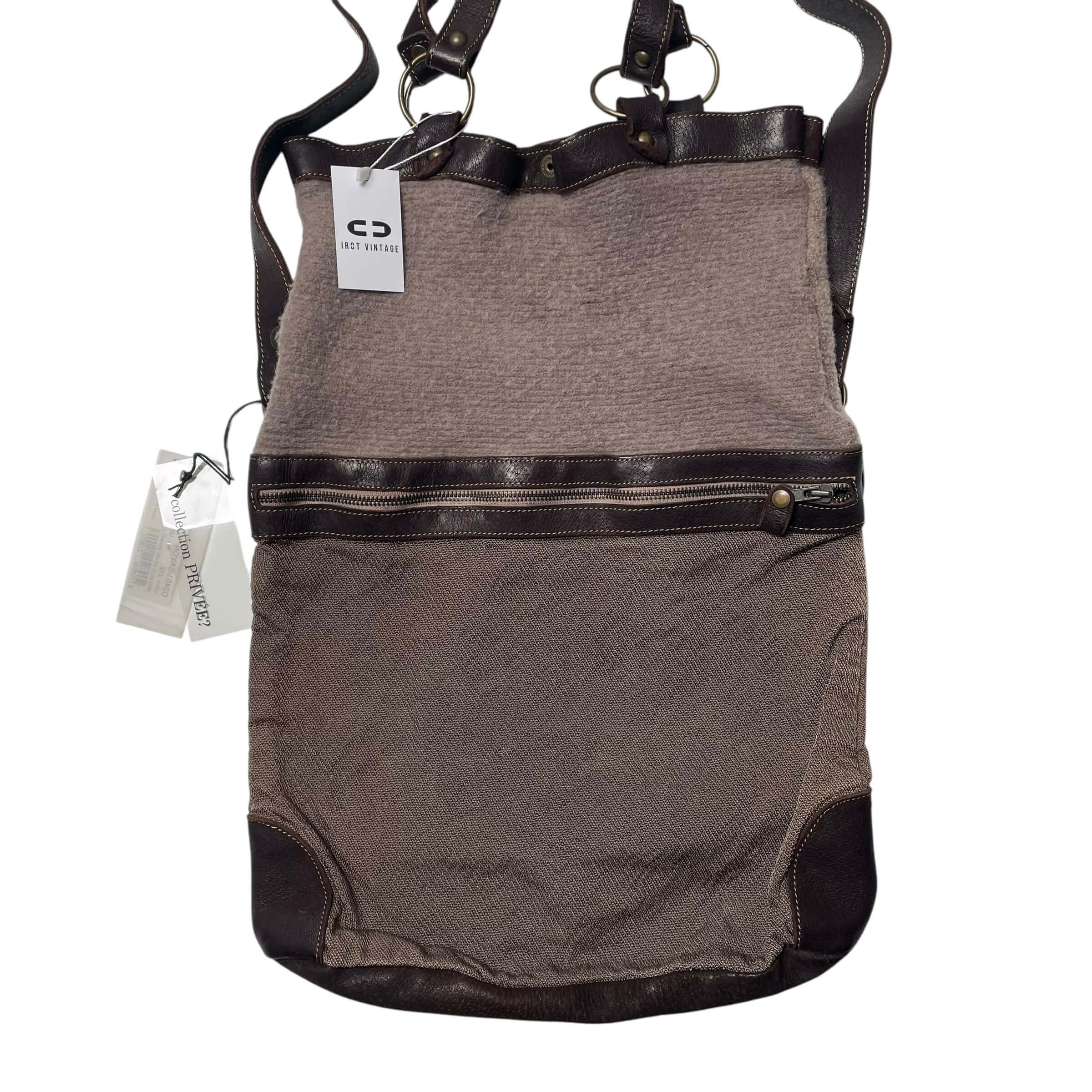 Vintage Collection privee leather&wool bag Size ONE SIZE - 3 Thumbnail