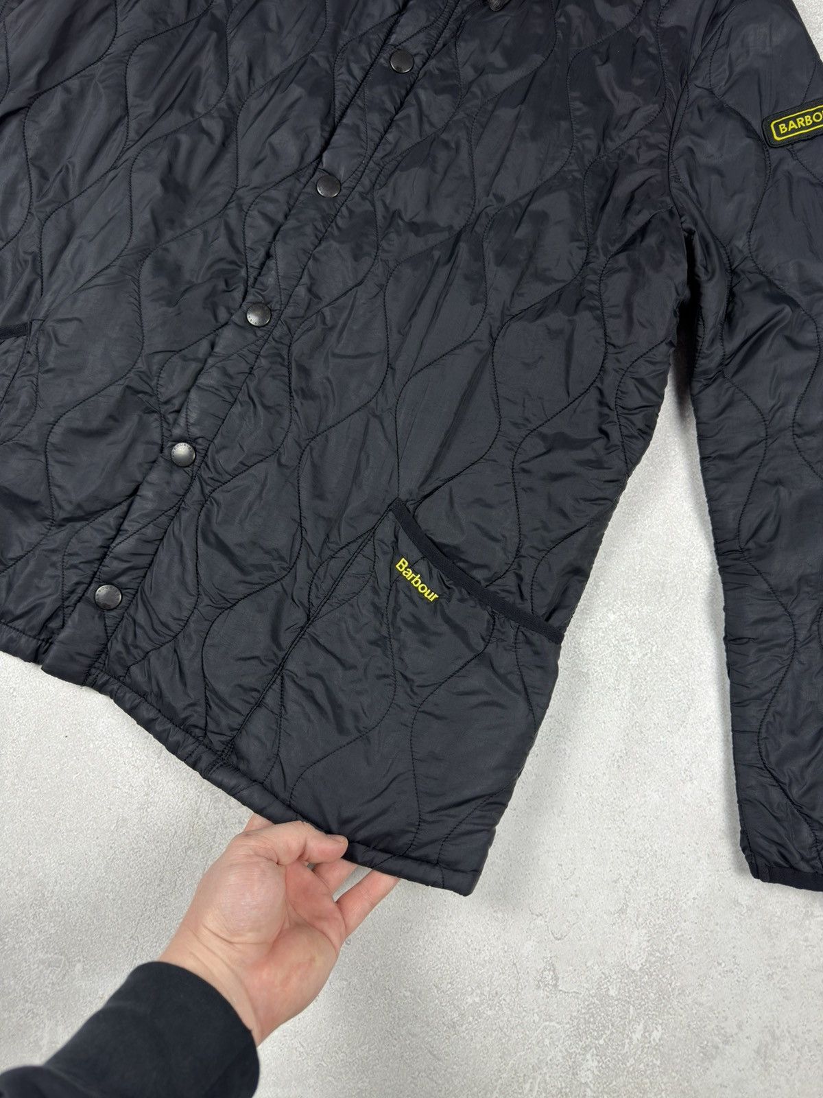 Barbour Vintage Barbour Liddesdale Track Quilted Black Jacket Casual Size US XL / EU 56 / 4 - 6 Thumbnail