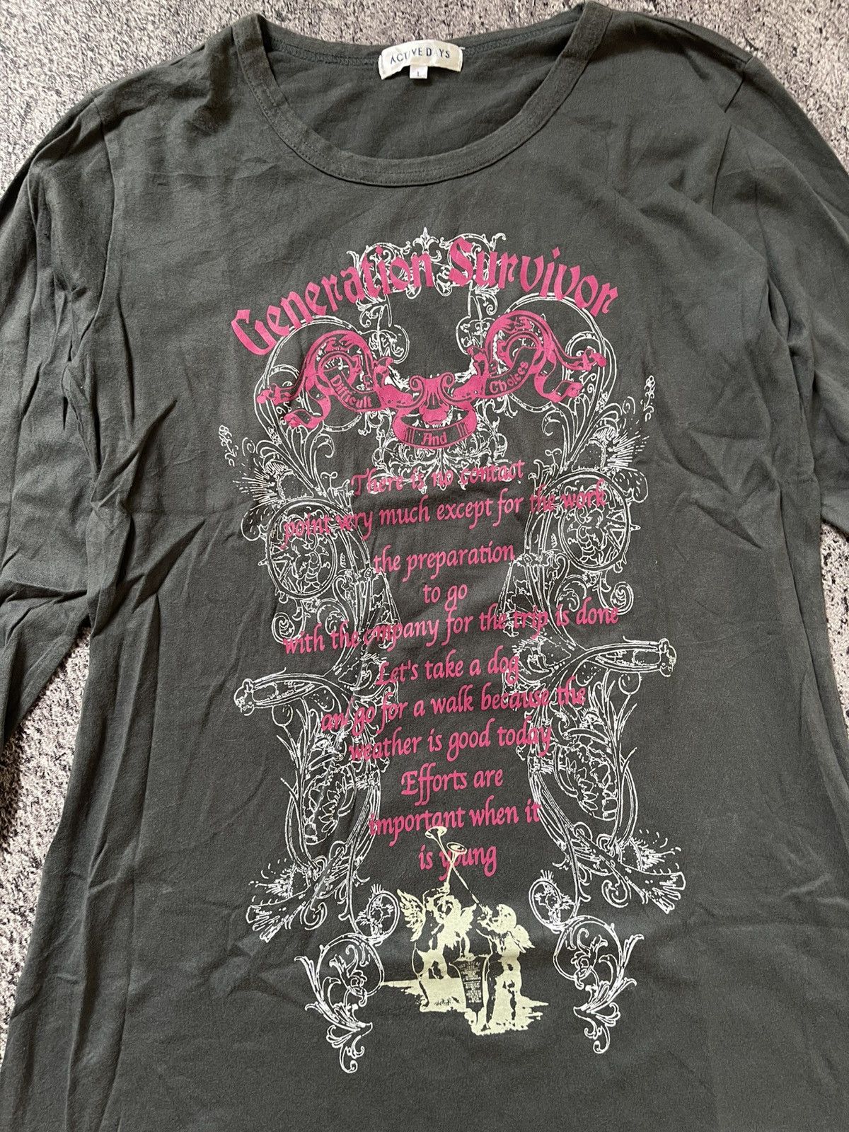 Japanese Brand Y2K Active Days grunge ifsixwasnine longsleeve Size M / US 6-8 / IT 42-44 - 3 Thumbnail