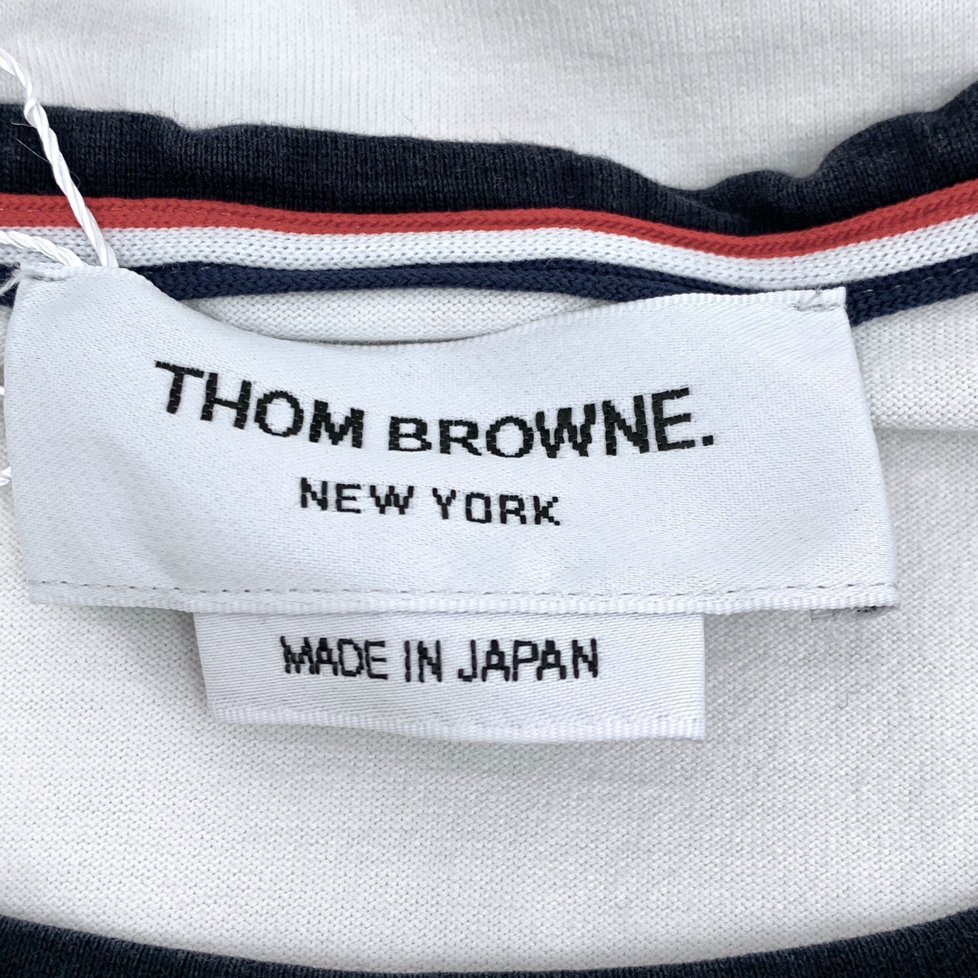 Thom Browne Thom Browne White Cotton Short-Sleeve T-Shirt Size 2M Made I Size XS / US 0-2 / IT 36-38 - 2 Thumbnail