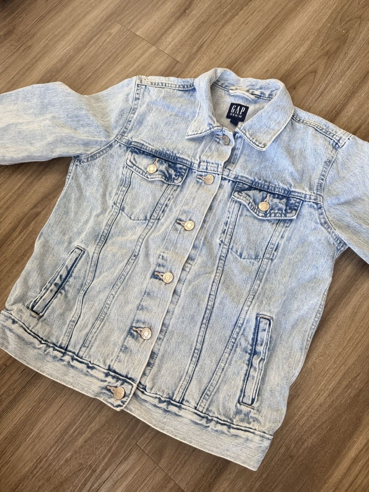 Gap Vintage Gap Denim Light Wash Jean Jacket Size Small Size S / US 4 / IT 40 - 3 Thumbnail