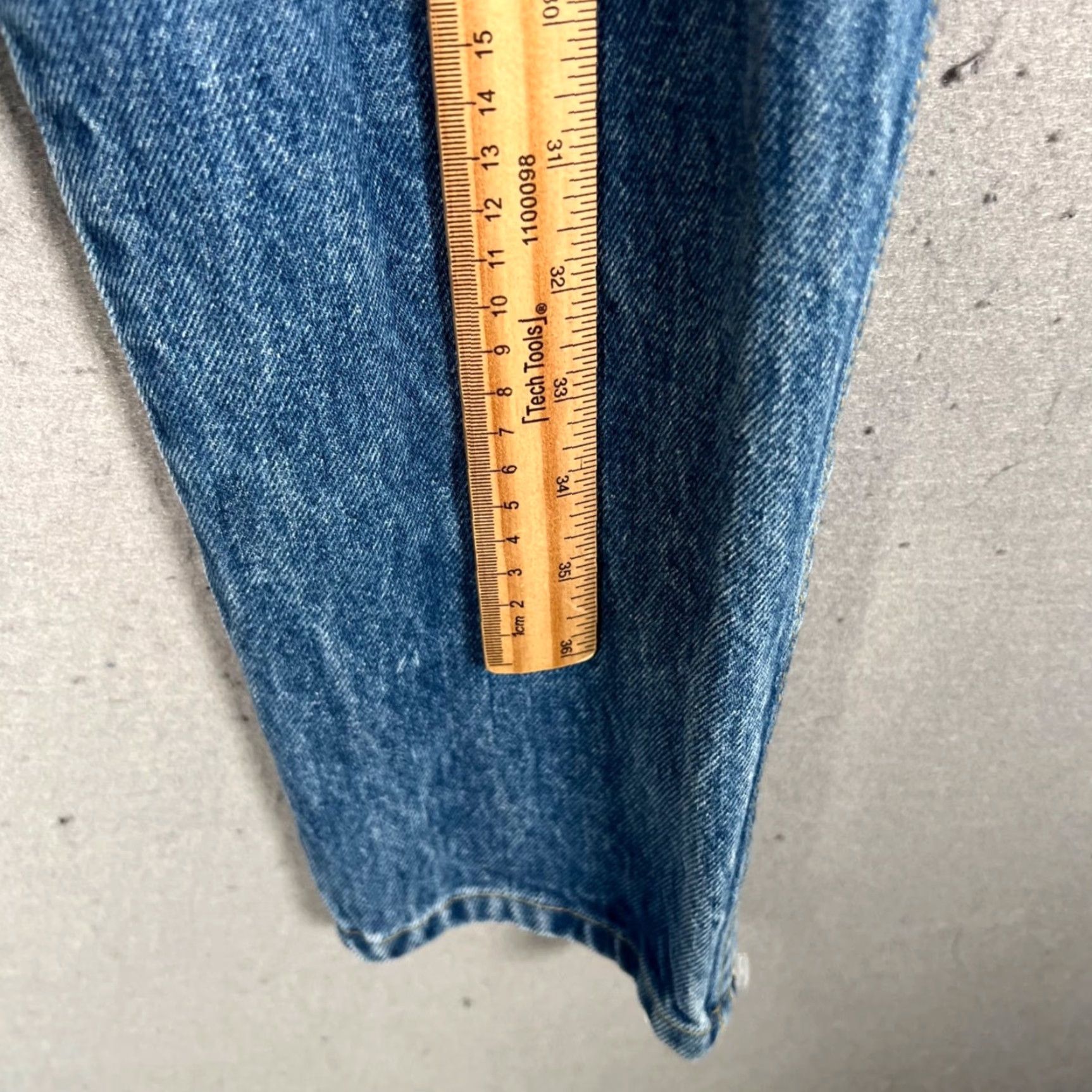 Vintage VINTAGE LaCetch Womens Jeans 13 High-Waisted Studded Denim Cotton Made In USA Size 34" / US 12 / IT 48 - 7 Thumbnail