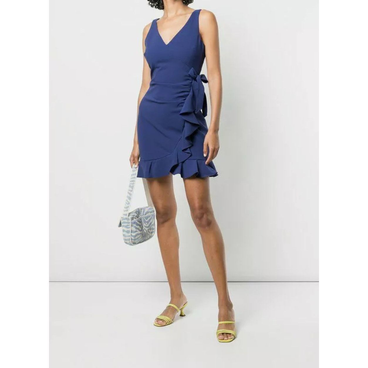 LIKELY Penny Ruffle Sleeveless Faux Wrap Dress NWT