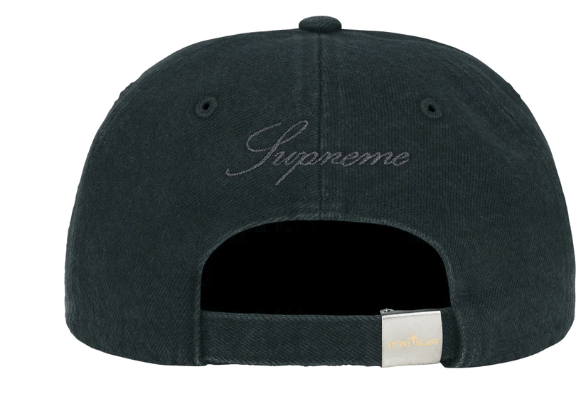 Supreme Stone Island Denim 6-Panel Black (FW23)