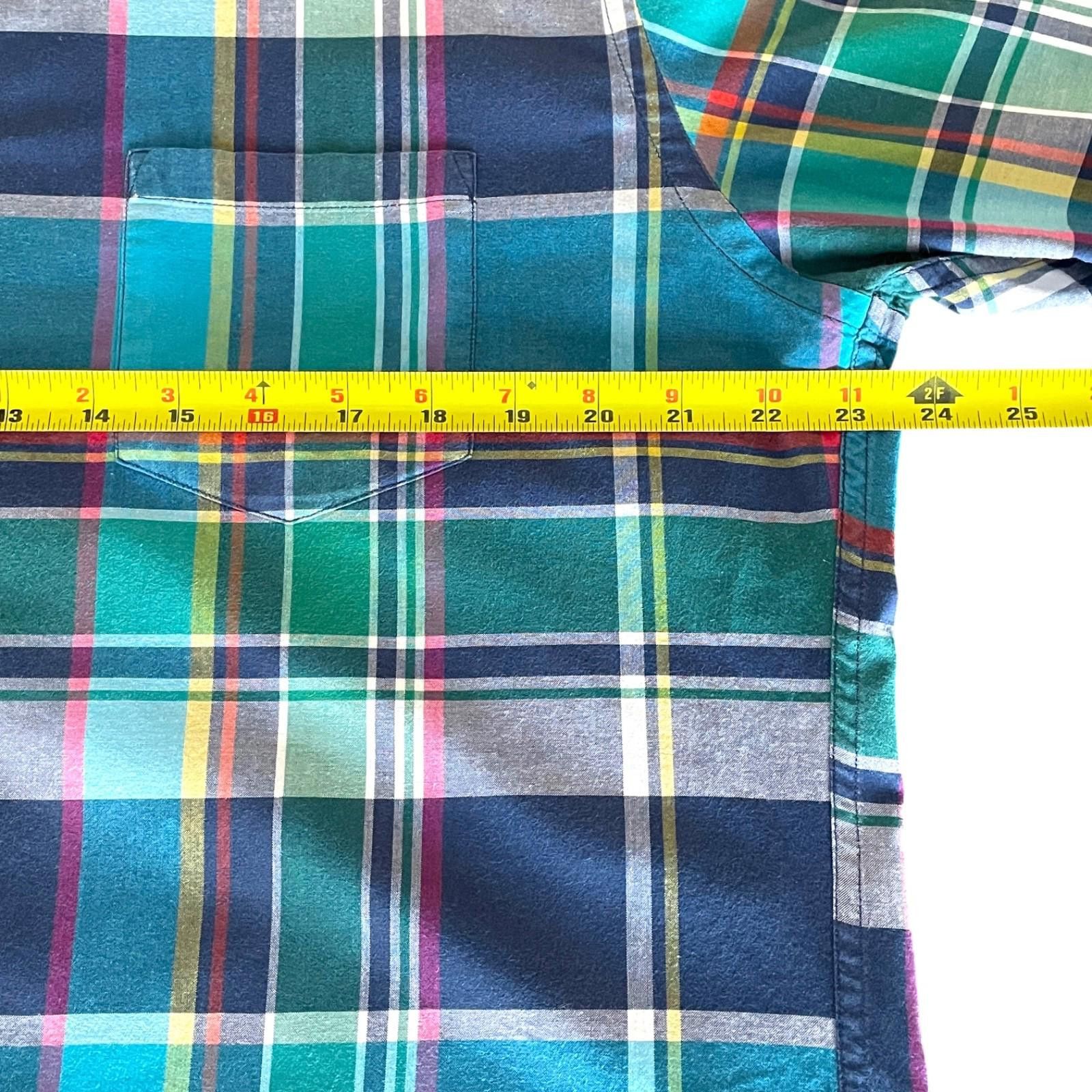 J.Crew J Crew Plaid Button Down Shirt Medium Slim Untucked Men's Size US XL / EU 56 / 4 - 6 Thumbnail