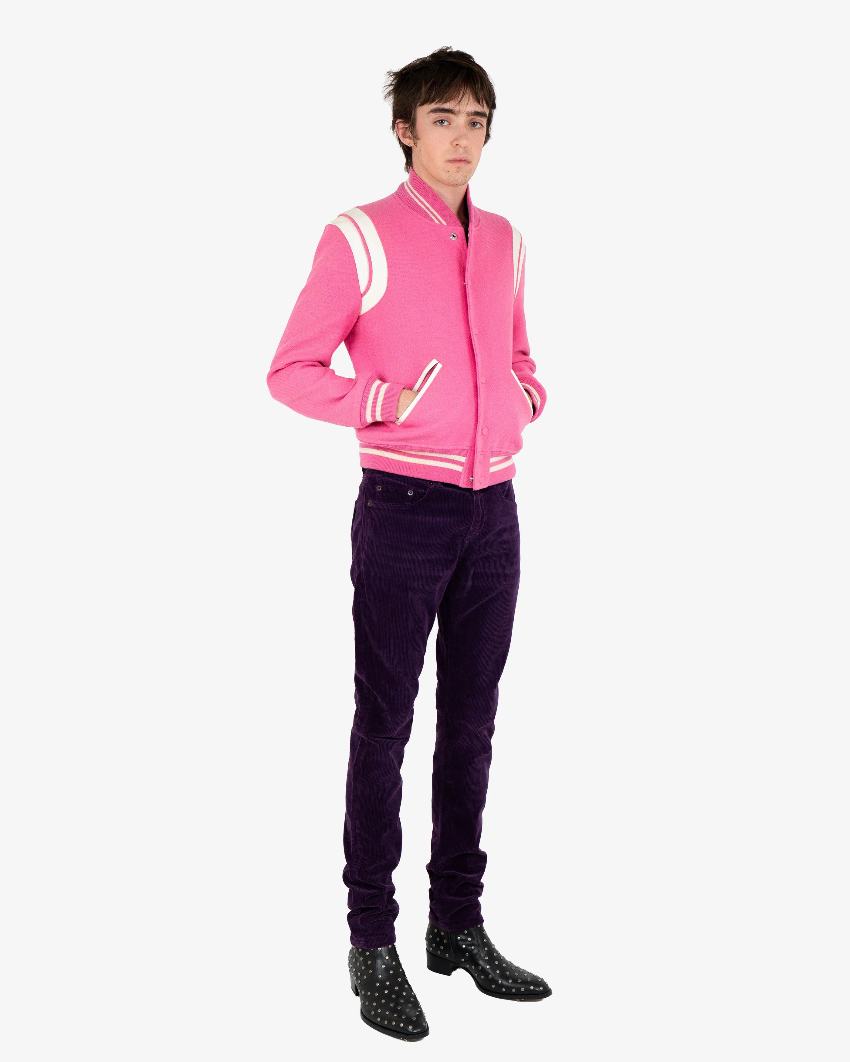 Saint Laurent Paris Purple Corduroy Pants (D02) Size US 30 / EU 46 - 3 Thumbnail
