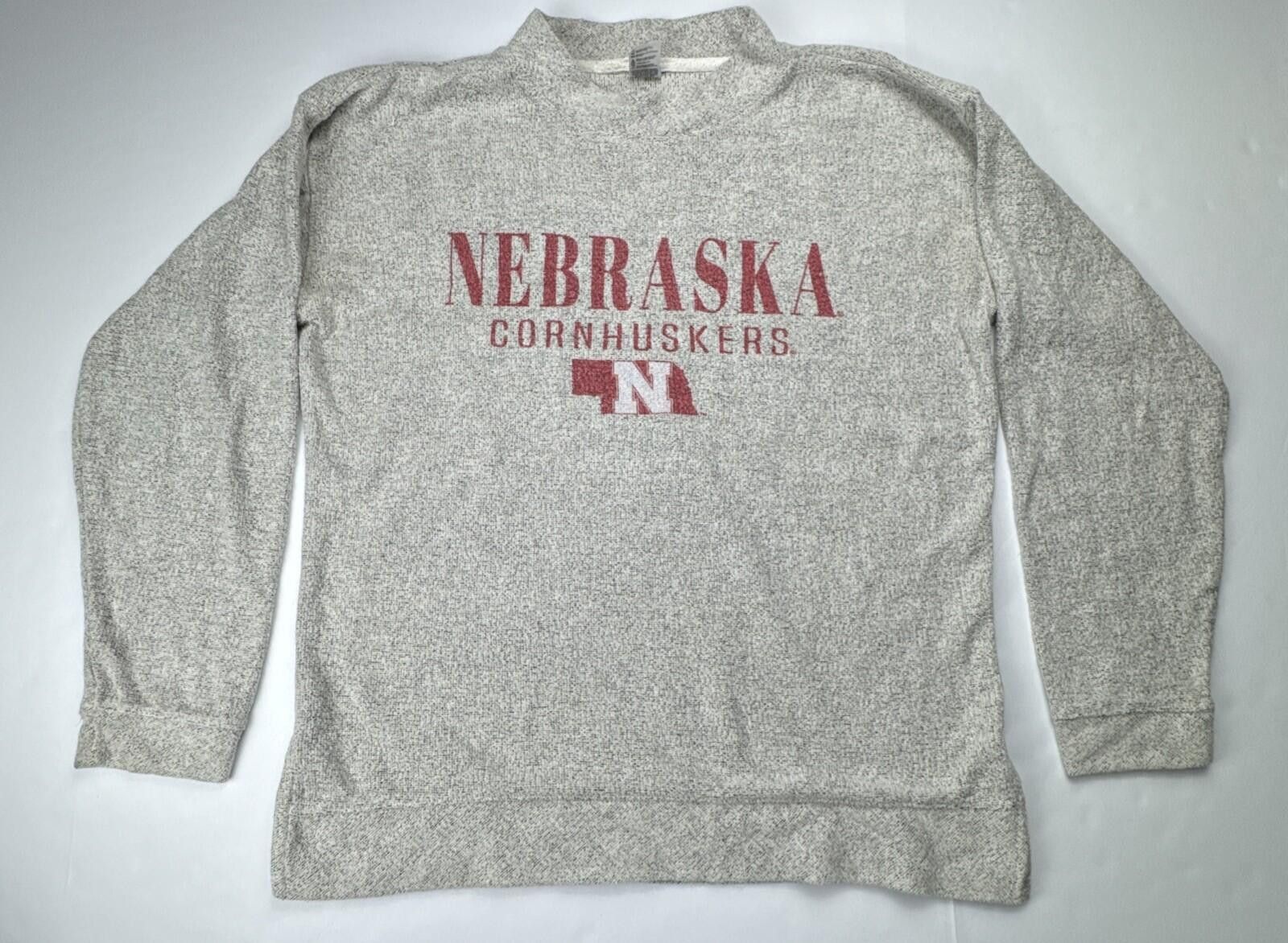 Other Bottom Drawers Nebraska Cornhuskers Marl Knit Sweatshirt Med Size M / US 6-8 / IT 42-44 - 1 Thumbnail