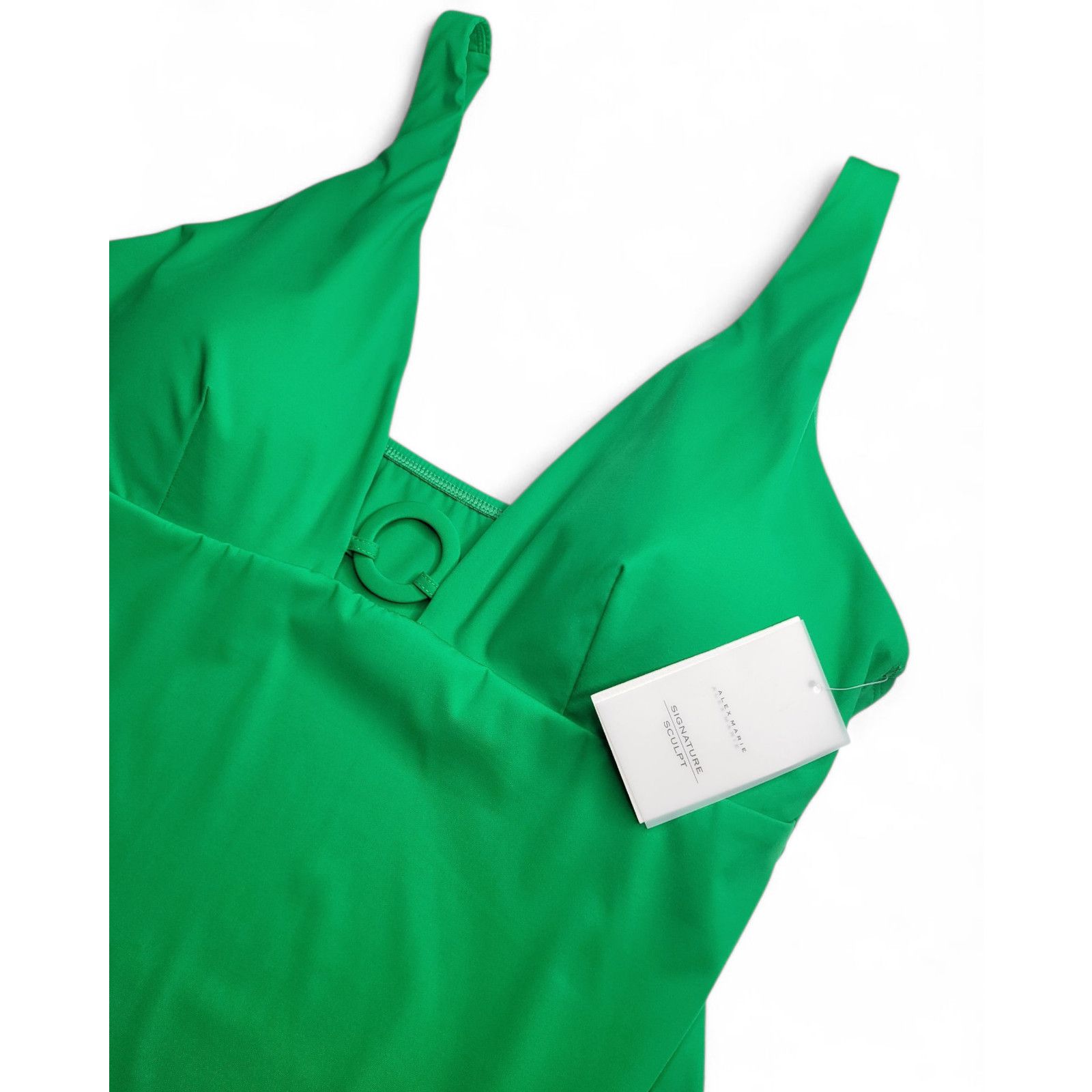 Other NWT Alex Marie Sculpt Solid Deep V Neck Ring One Piece 2XL Size XXL / US 16-18 / IT 52-54 - 6 Thumbnail