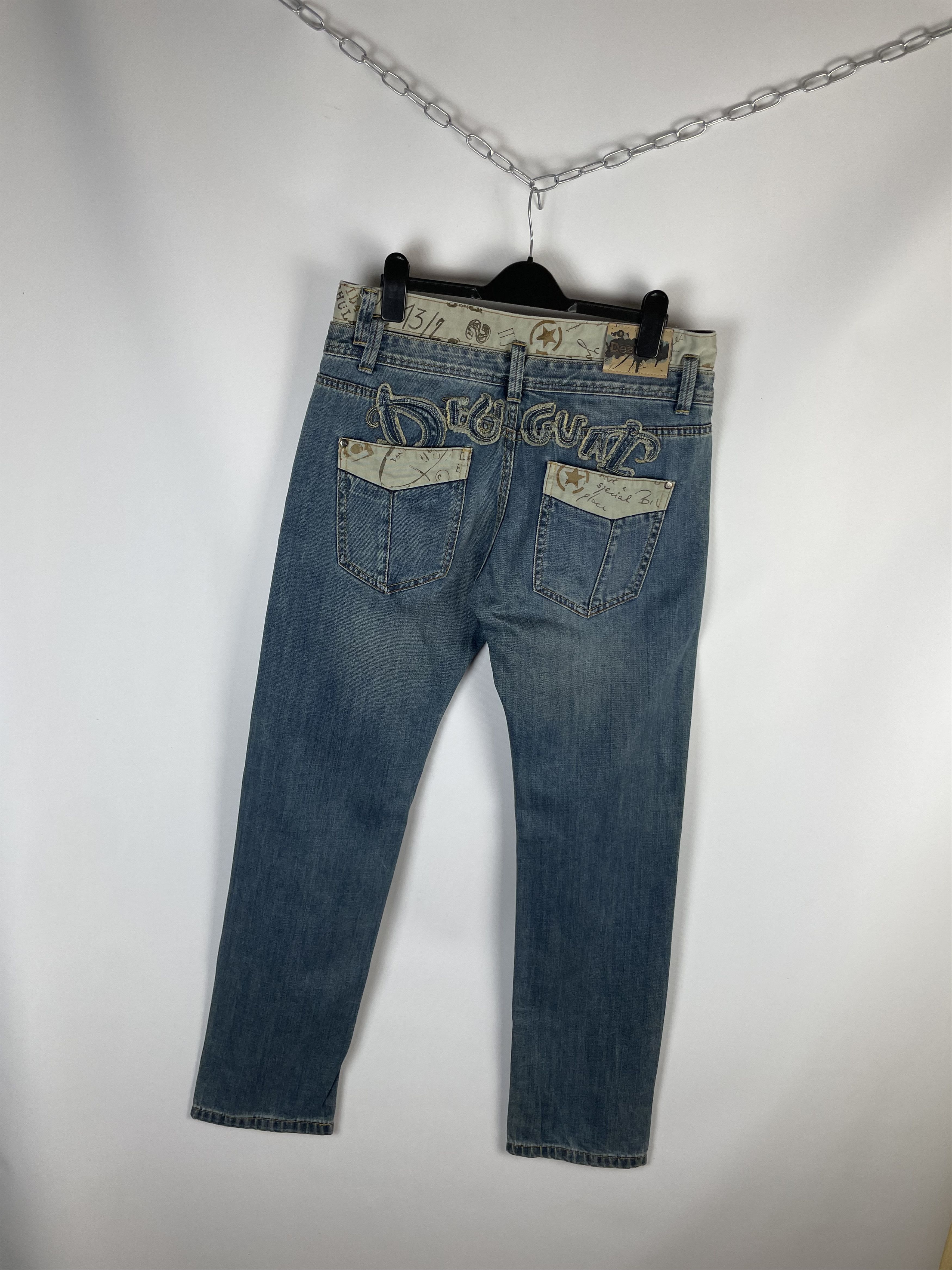 Desigual Vintage Desigual Big Logo Jeans Denim Pants Y2K 90s Size US 32 / EU 48 - 2 Thumbnail