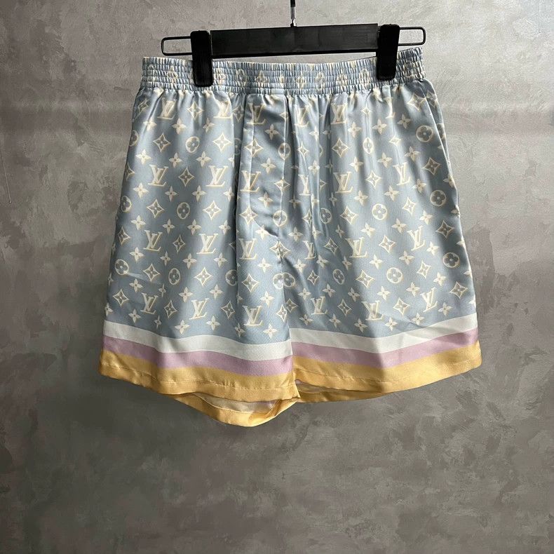 Louis Vuitton Louis Vuitton Blue Logo Stripe Casual Shorts -dmc Size US 34 / EU 50 - 1 Thumbnail
