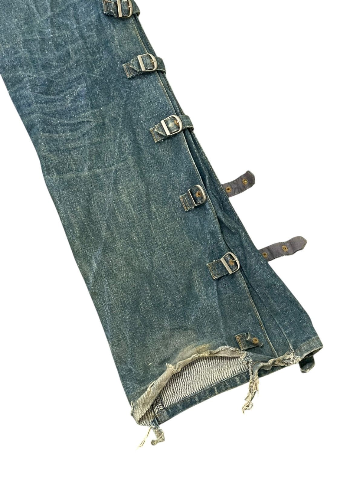 Japanese Brand Flare Jeans Morgan Homme Faded Boot Cut Chrome hearts 2🟦7 Size US 32 / EU 48 - 4 Thumbnail