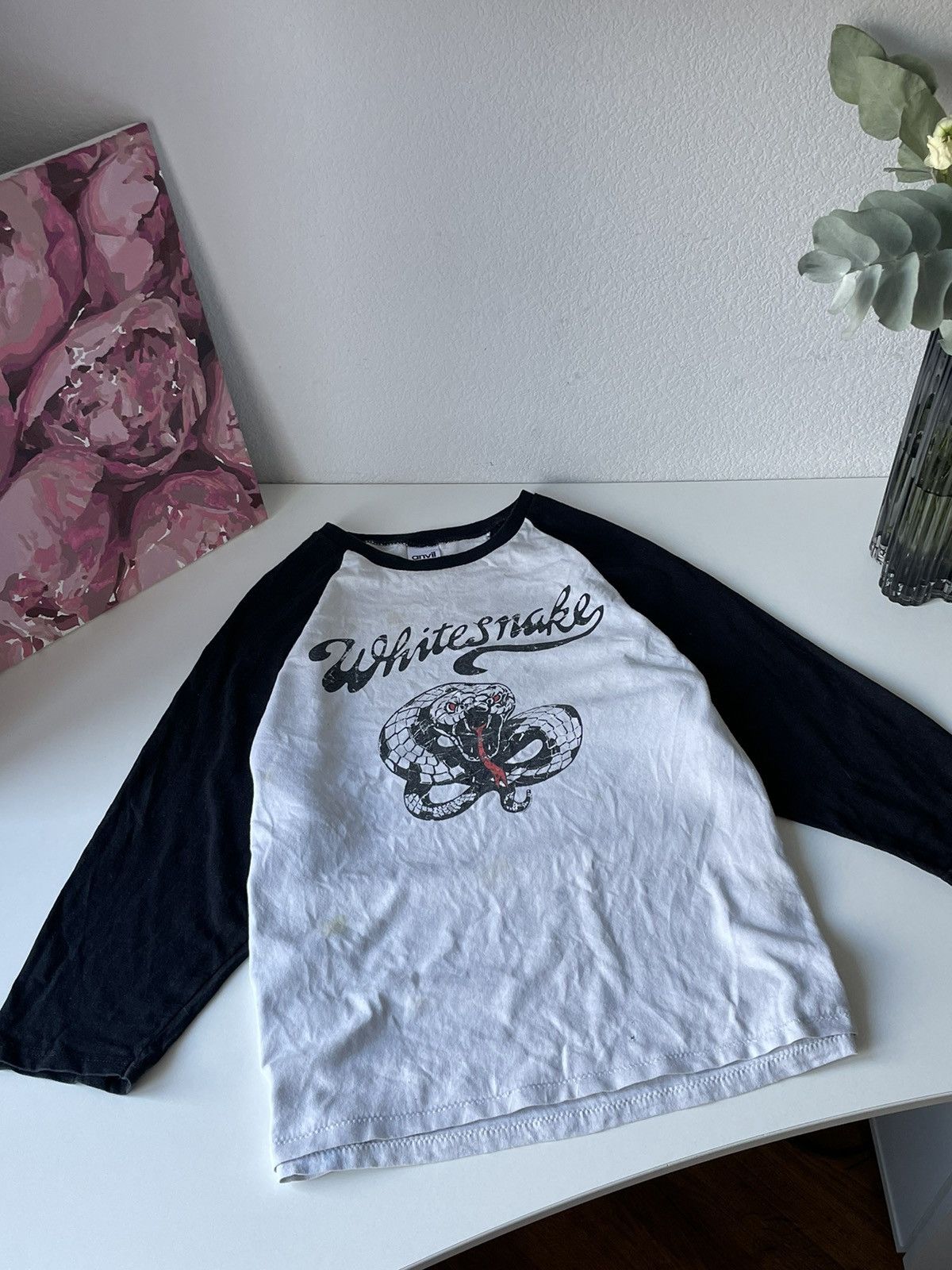 Band Tees × Vintage White Snake 90’s Tour Long Sleeve Vintage Anvil Rock Size US L / EU 52-54 / 3 - 2 Thumbnail